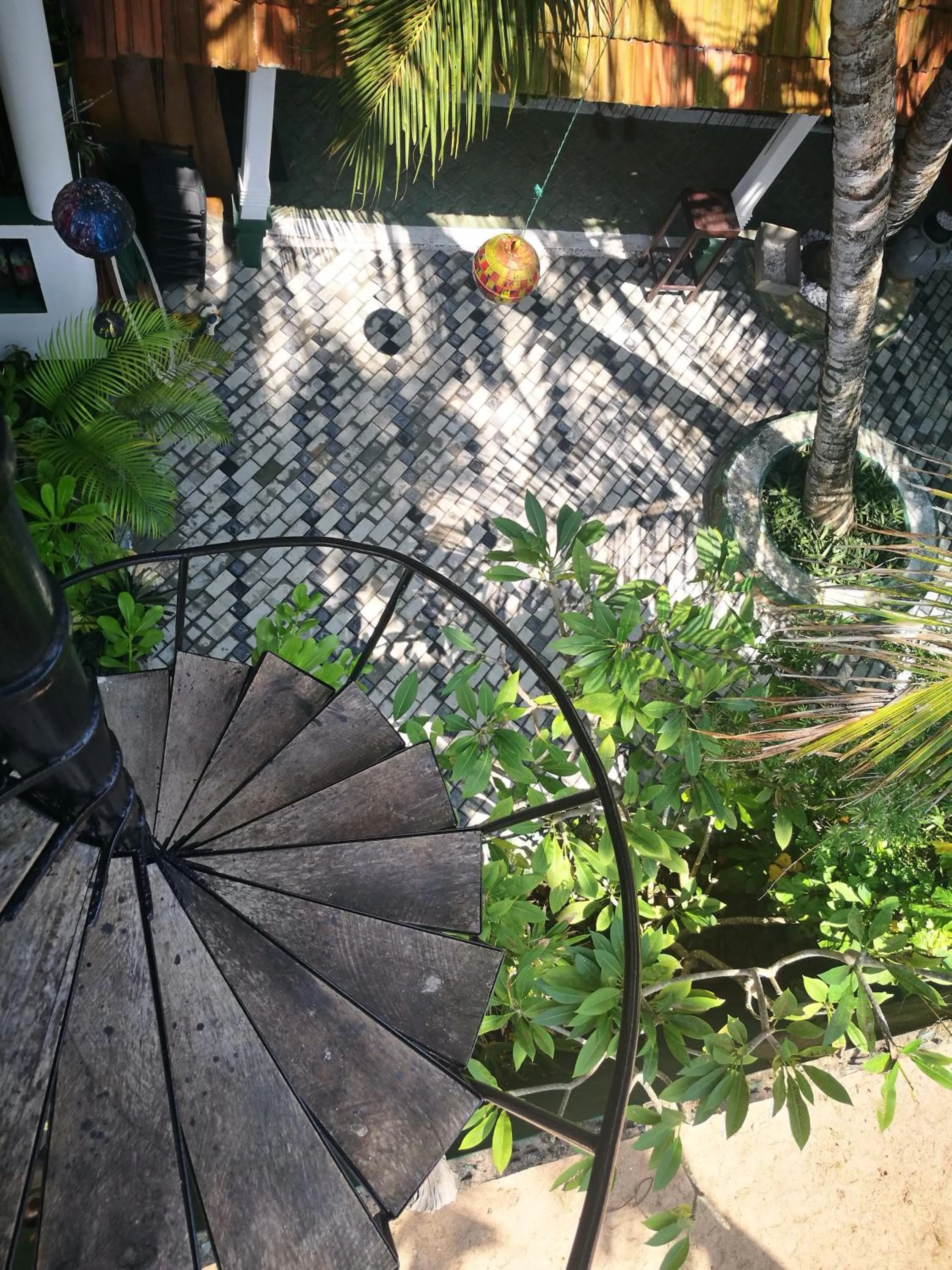 Garden view in Frangipani Beach Villa