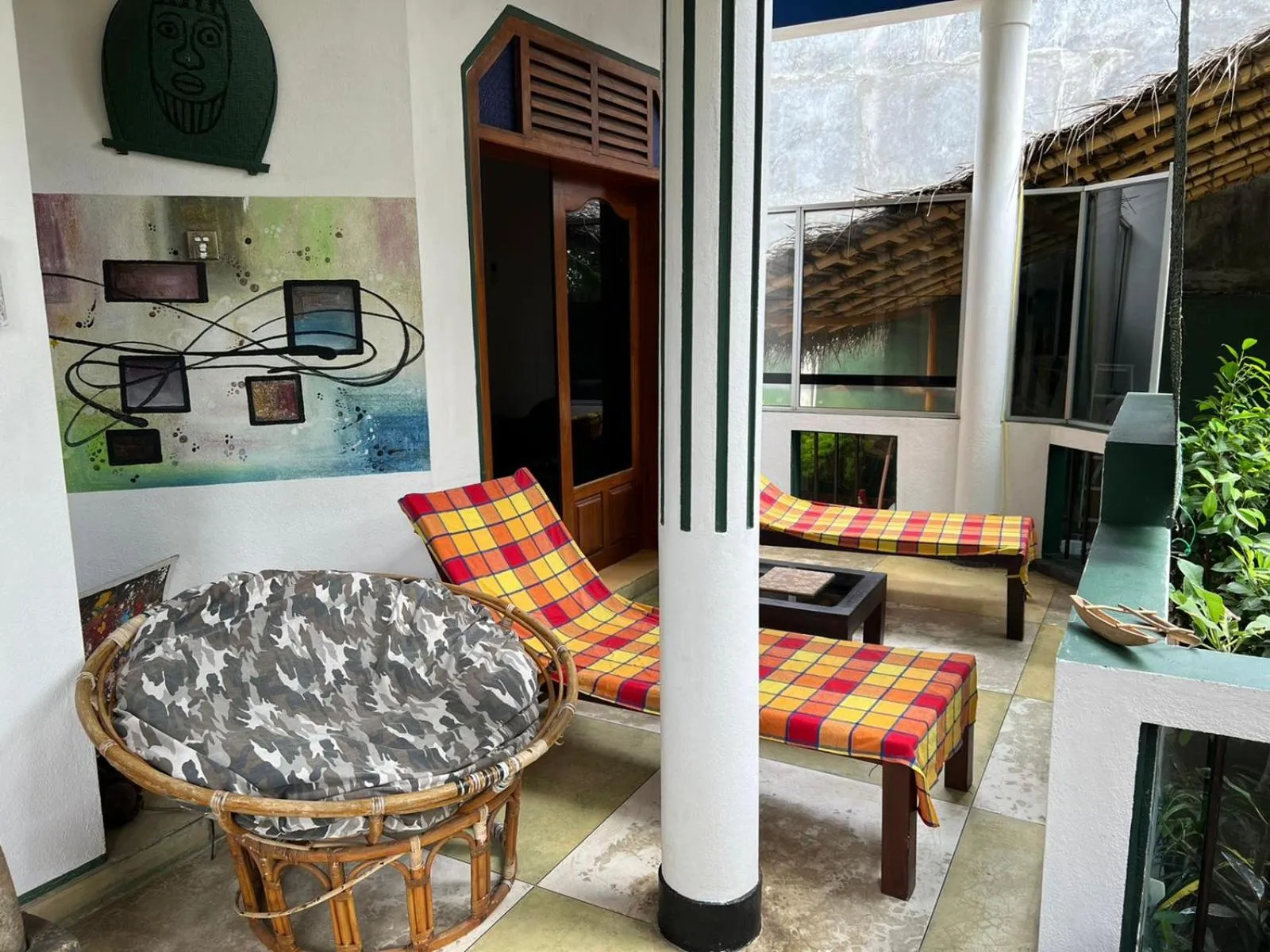 Seating area in Frangipani Beach Villa