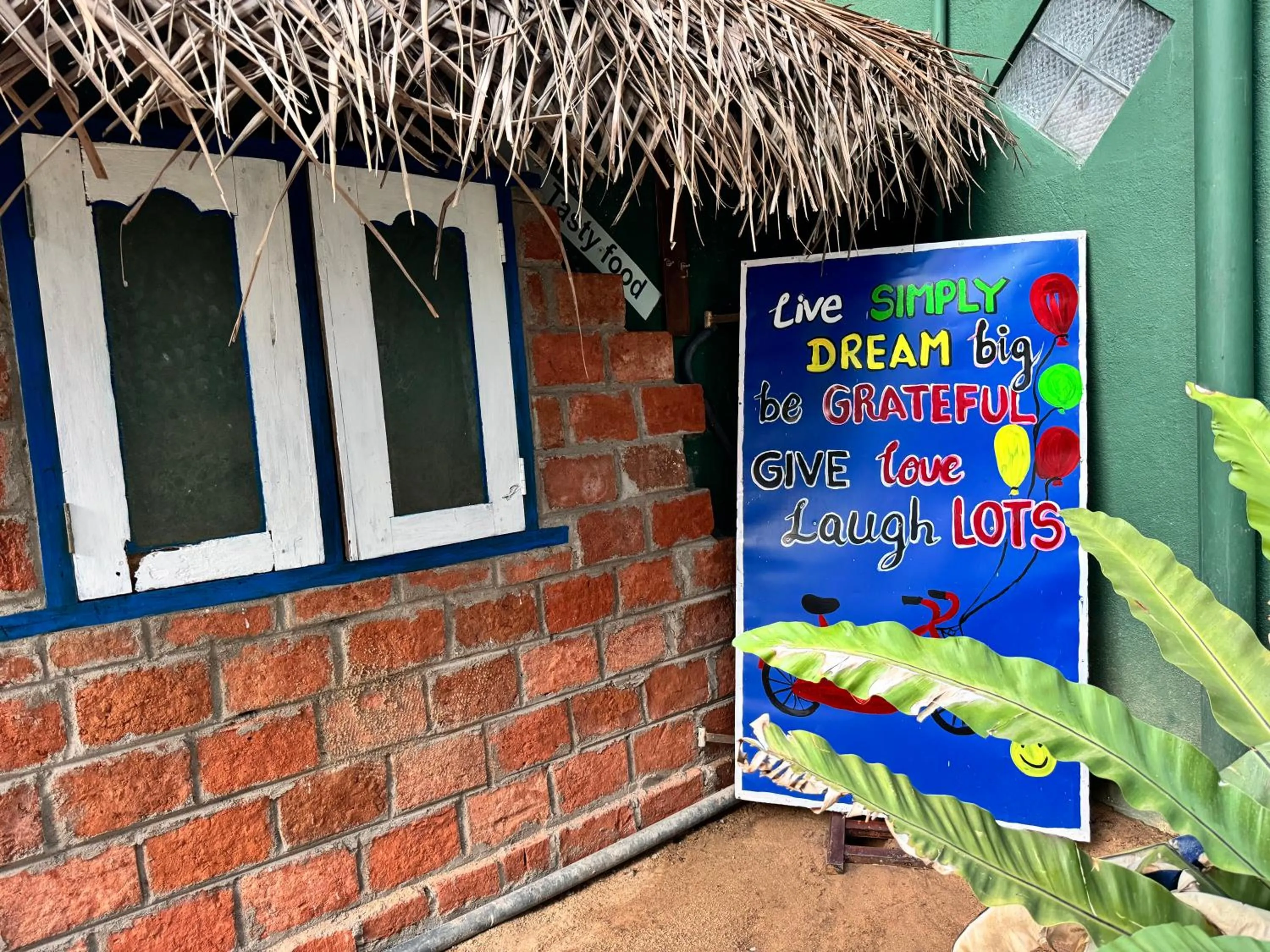 Text overlay in Frangipani Beach Villa