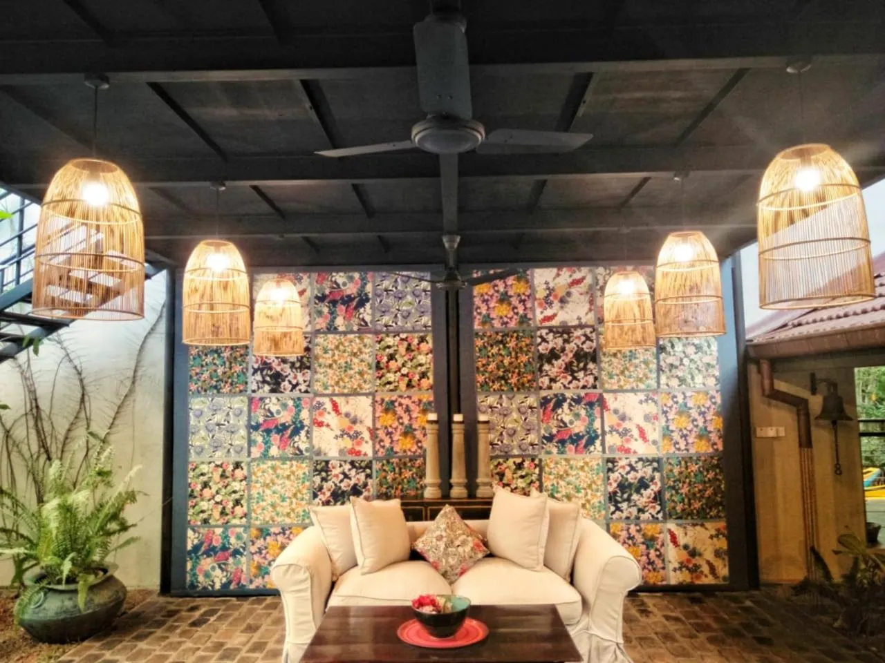 Seating area in Villa Hundira