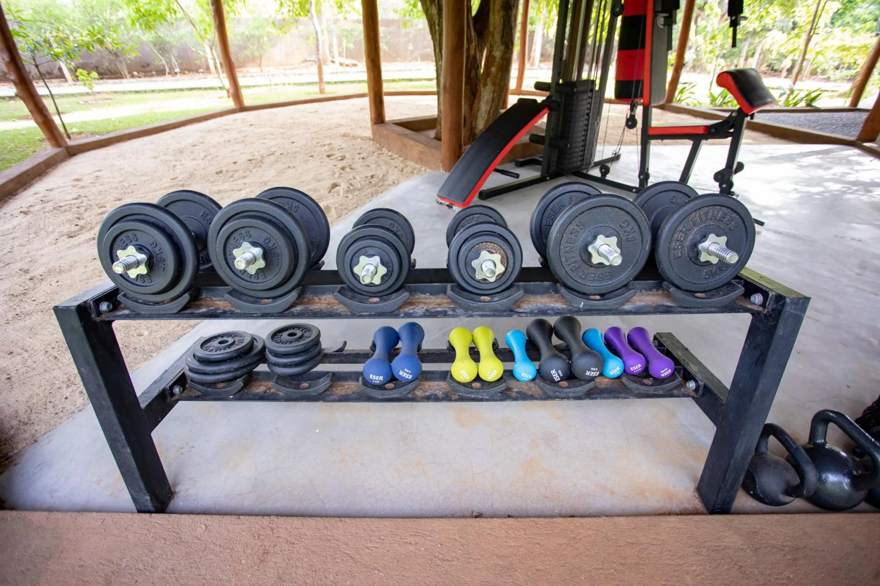 Fitness centre/facilities in Kalu's Hideaway Udawalawe