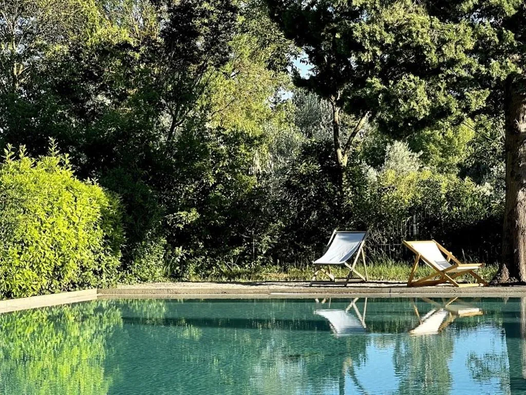 Pool view in Mas de Monge