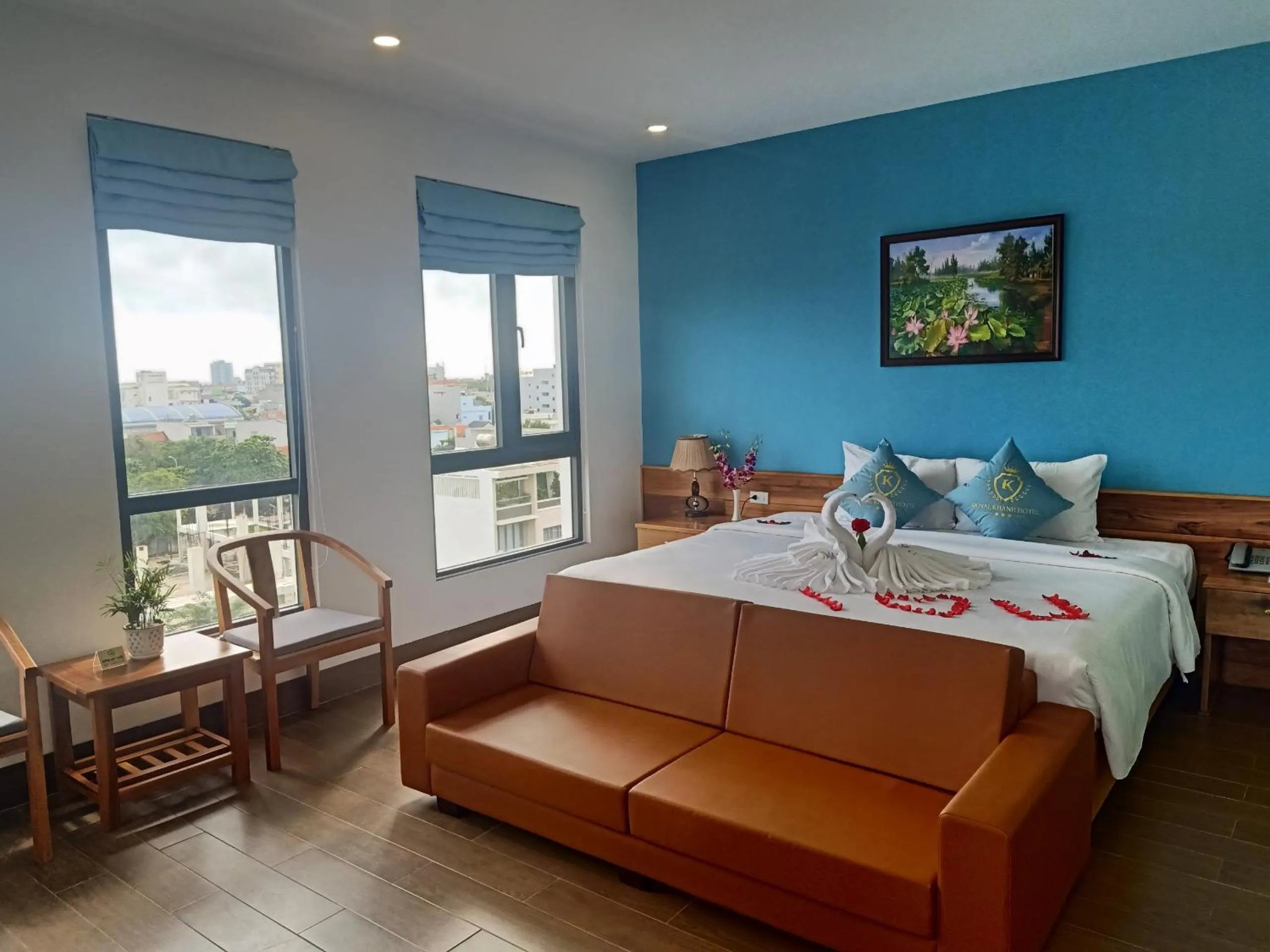 Bed in Royal Khanh Hotel