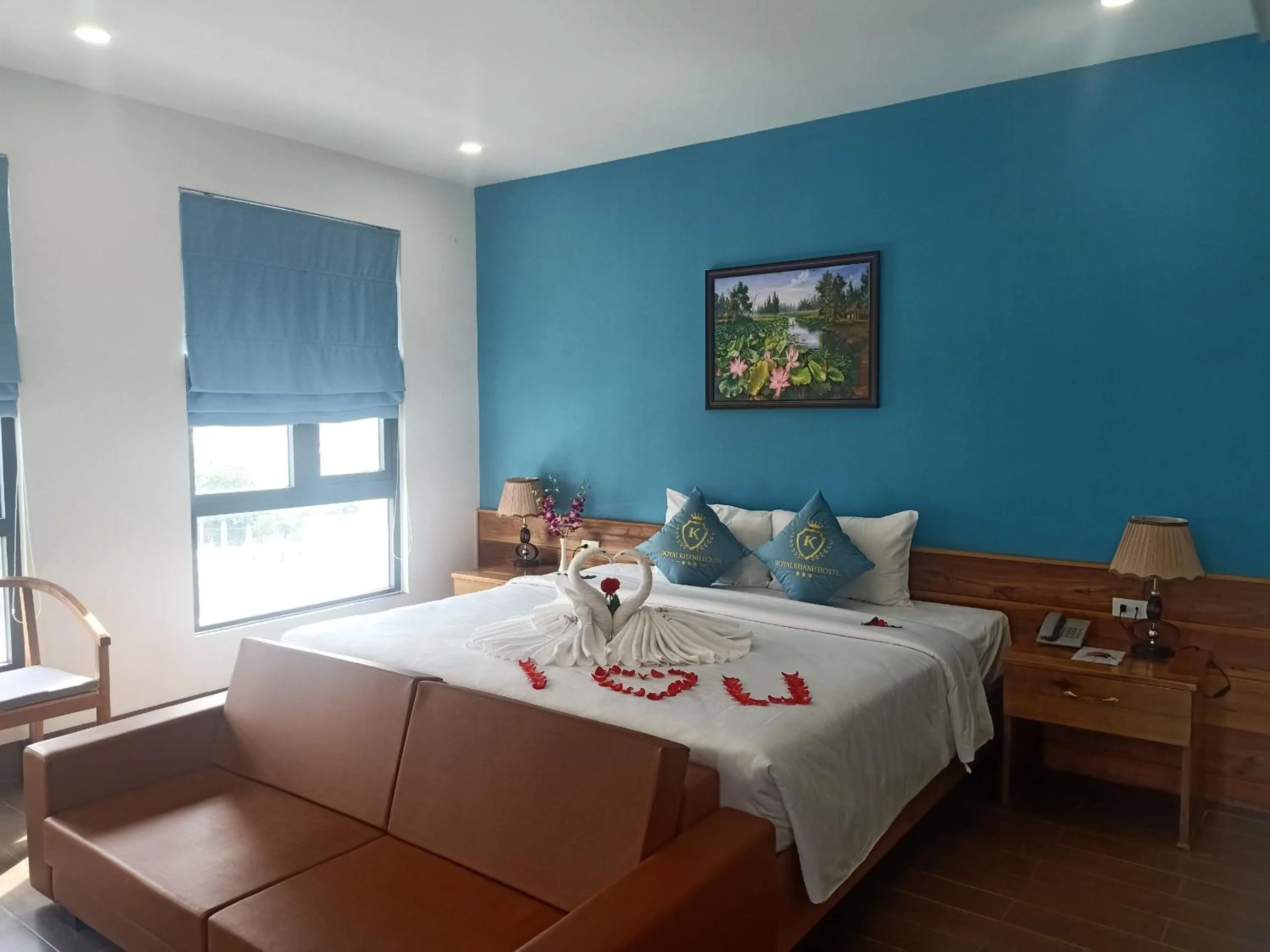 Bed in Royal Khanh Hotel