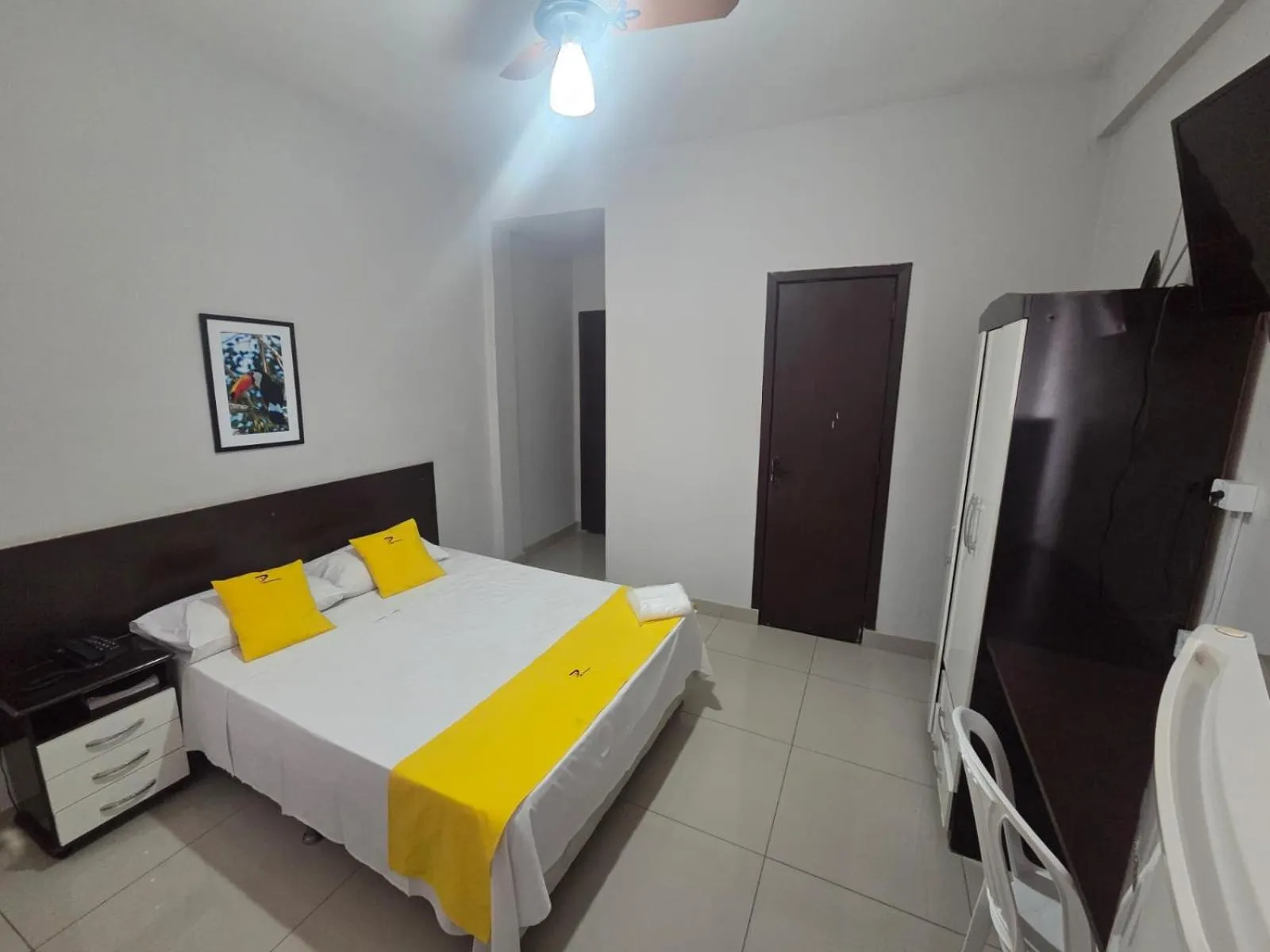 Bed in Hotel Panorama, Cuiabá