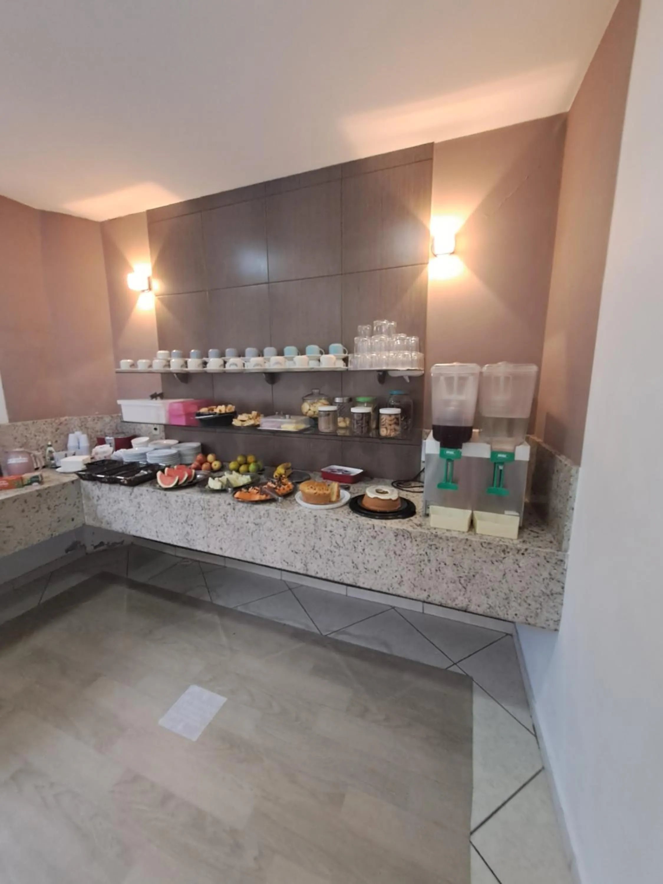 Buffet breakfast in Hotel Panorama, Cuiabá