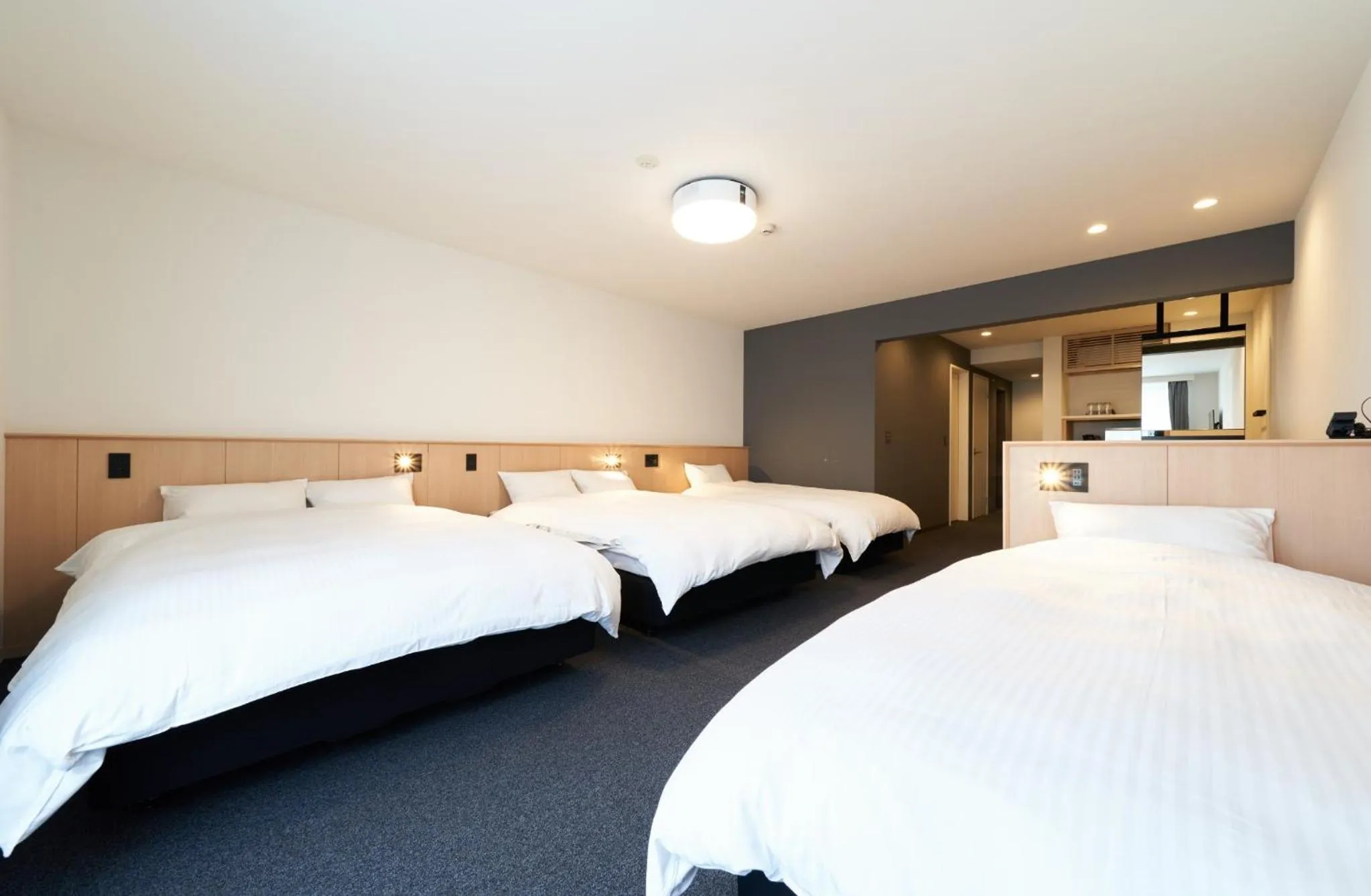 Bed in Rakuten STAY Osaka Station North Deluxe Fourth