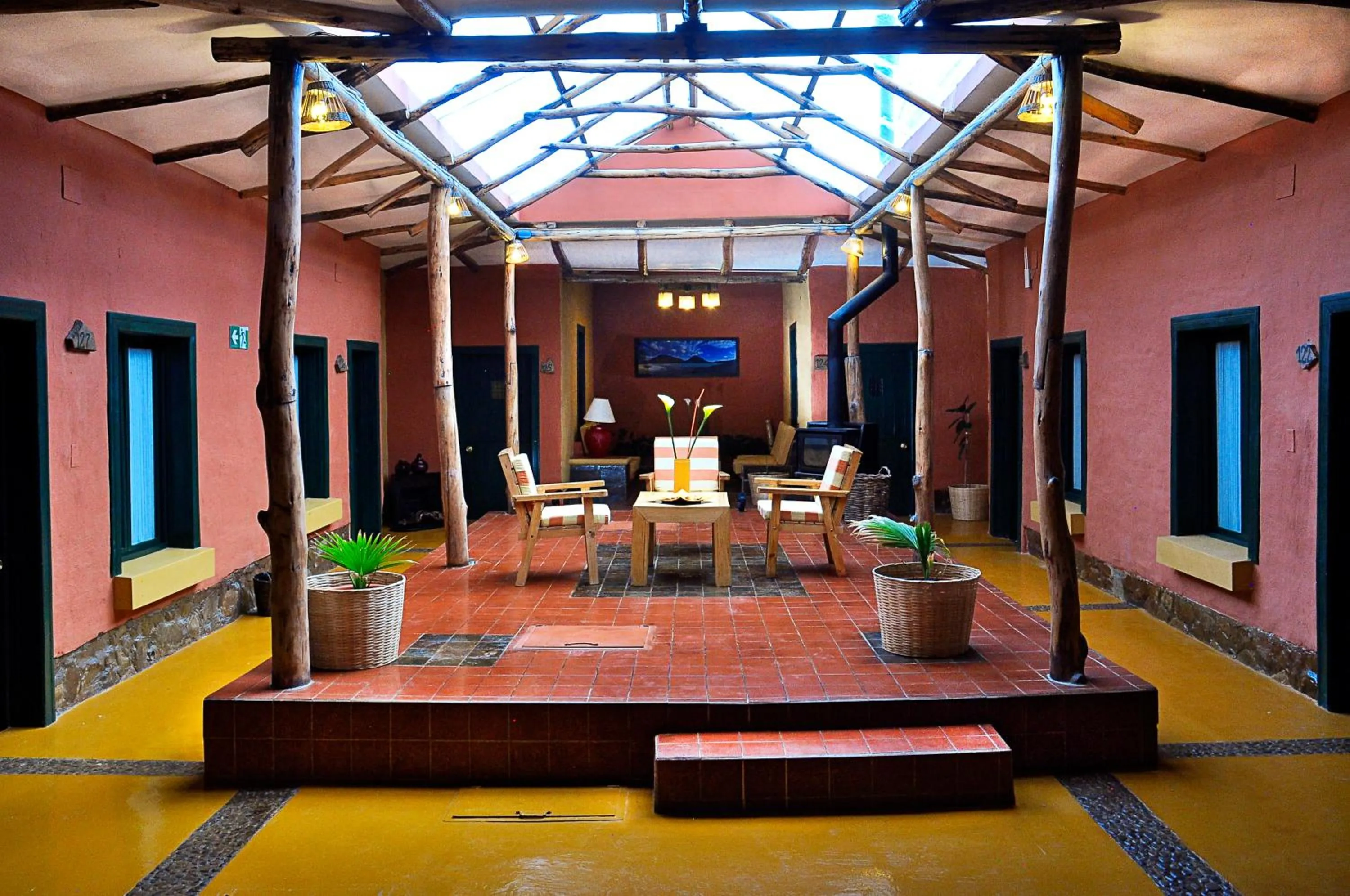 Patio in Hotel Jardines de Uyuni