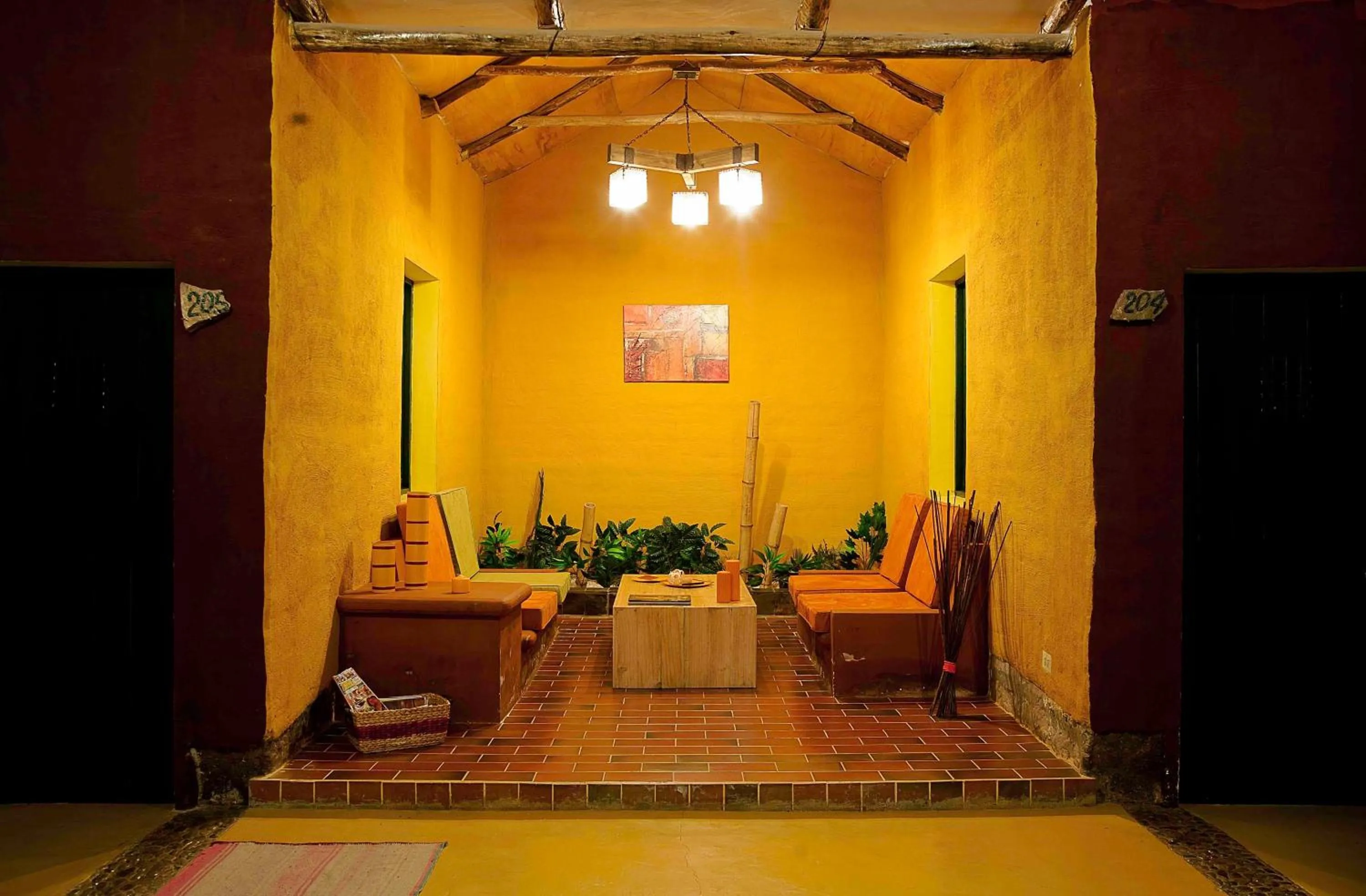 Communal lounge/ TV room in Hotel Jardines de Uyuni