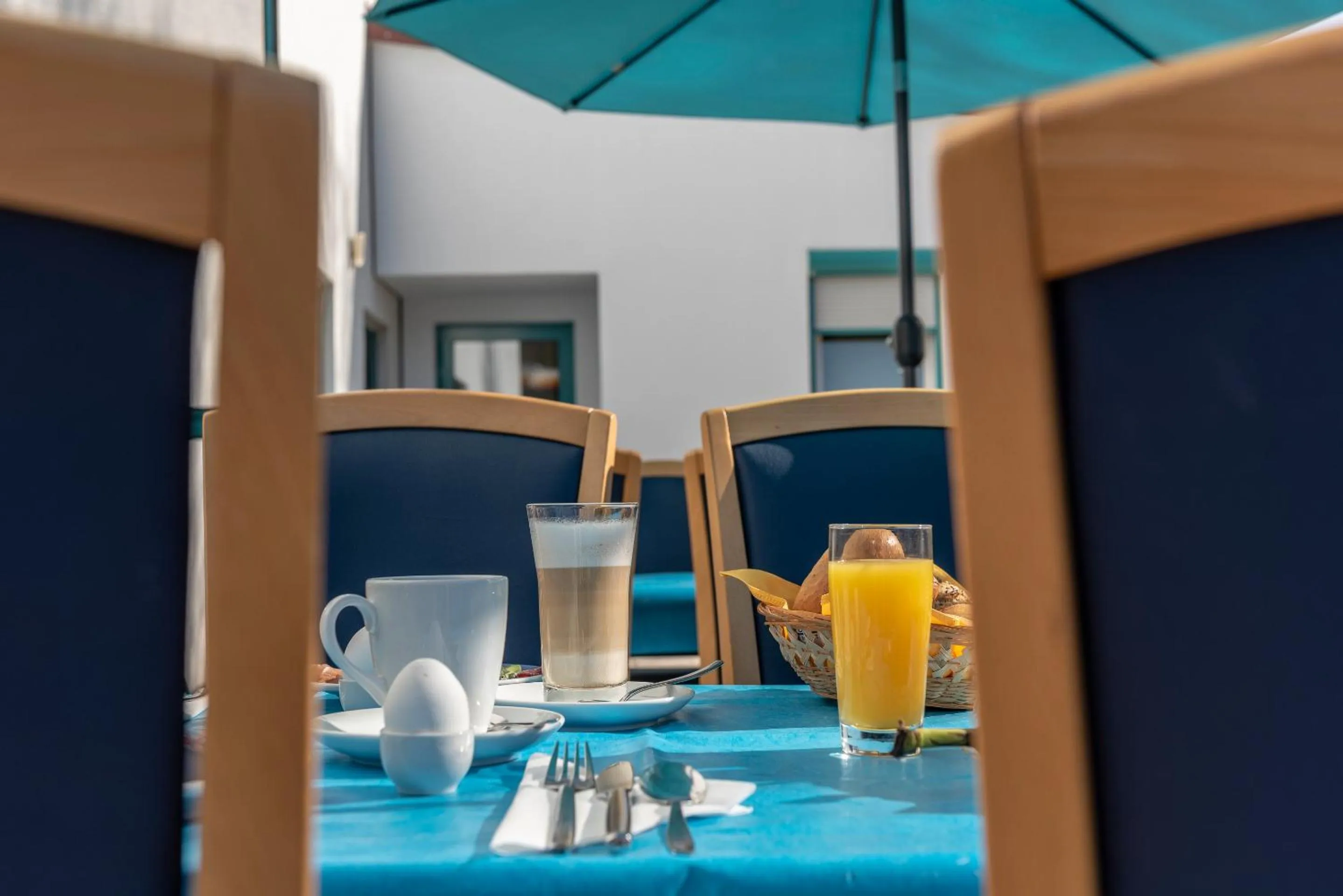 Balcony/Terrace in Hotel Am Wiesenweg l 24h check-in