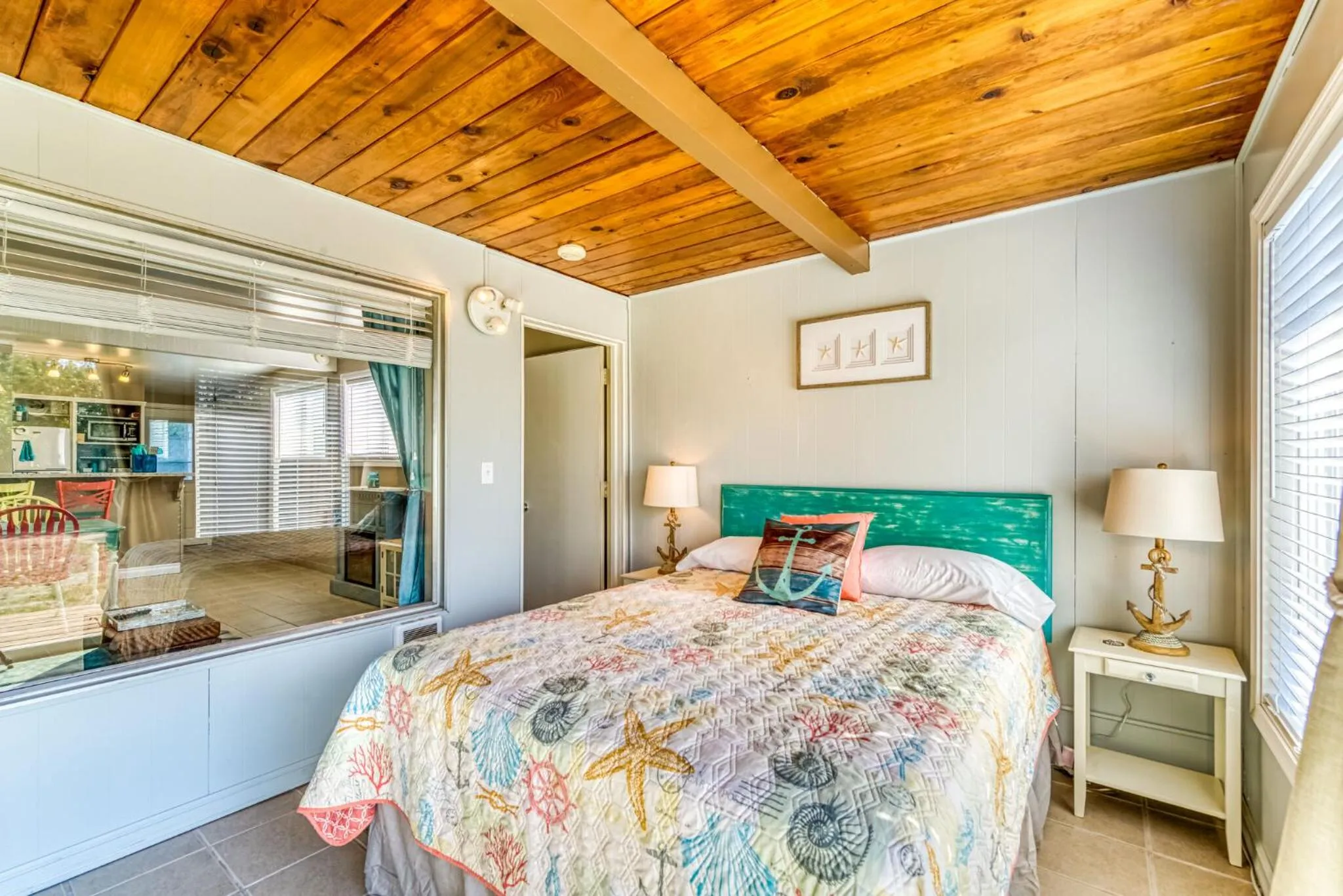 Bed in Pacific Surf Condos