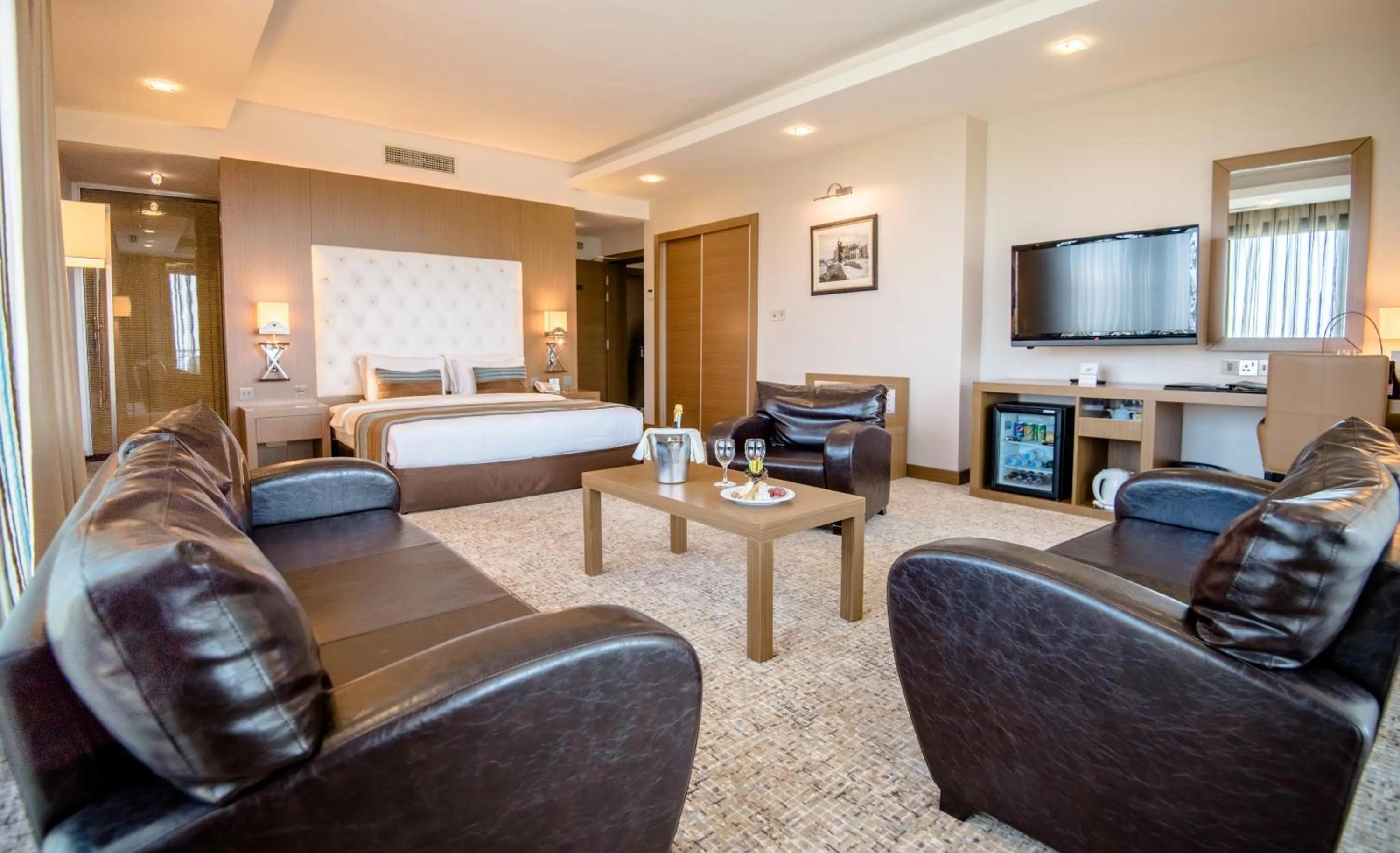 Bed in Korineum Golf & Beach Resort