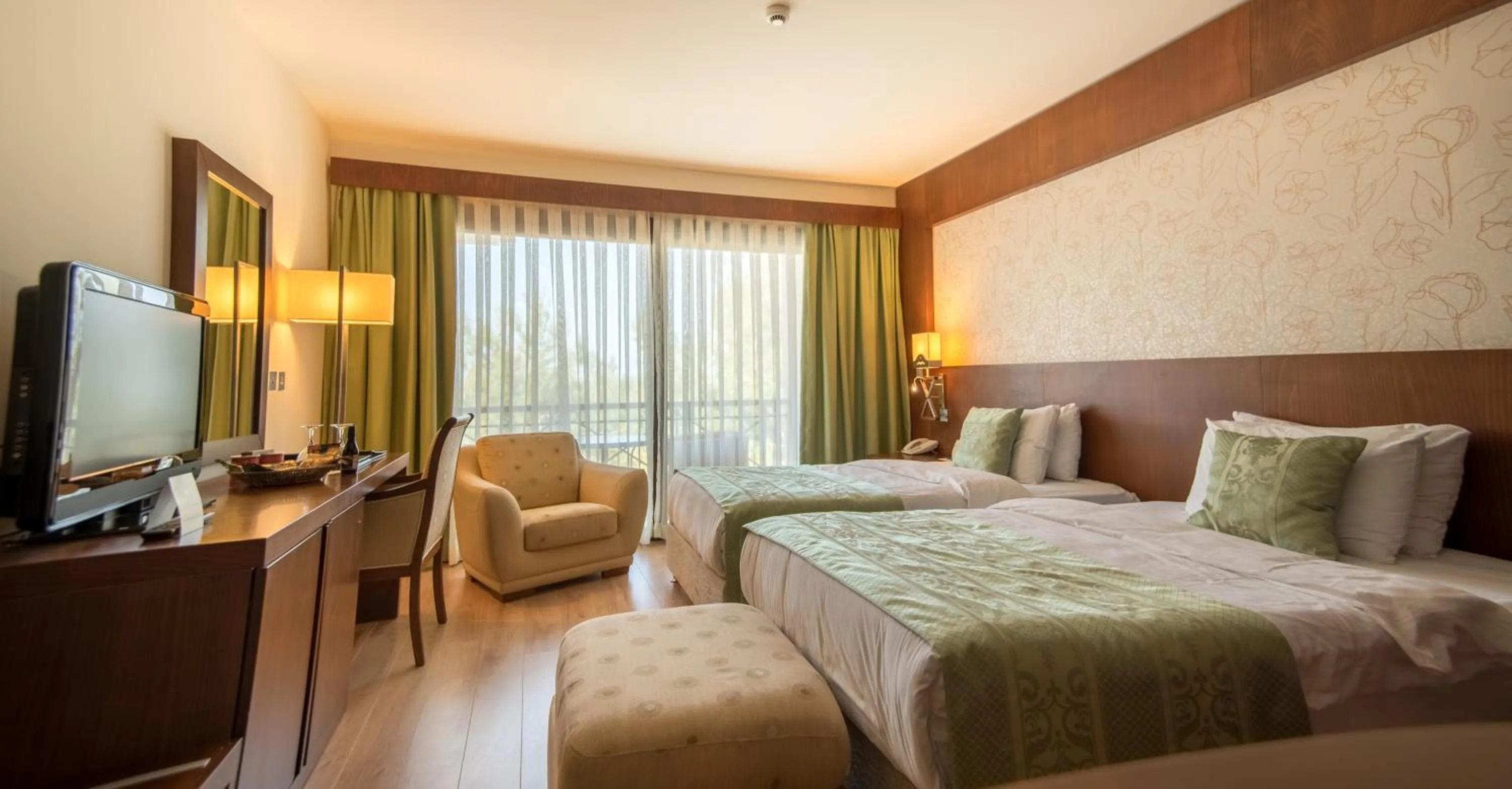 TV and multimedia, Bed in Korineum Golf & Beach Resort