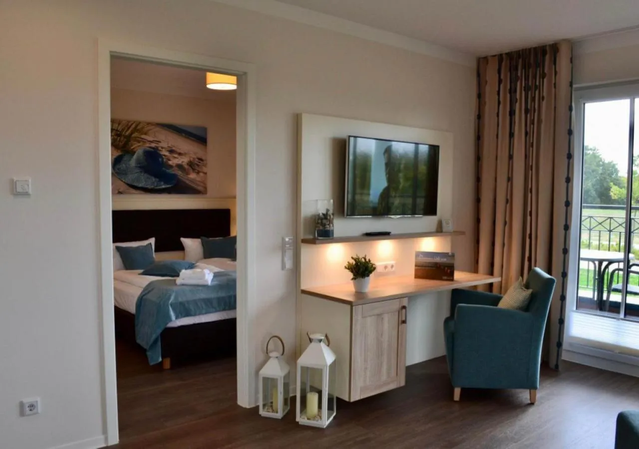 Living room in Aparthotel Waterkant Suites - Fewos am Meer mit SPA
