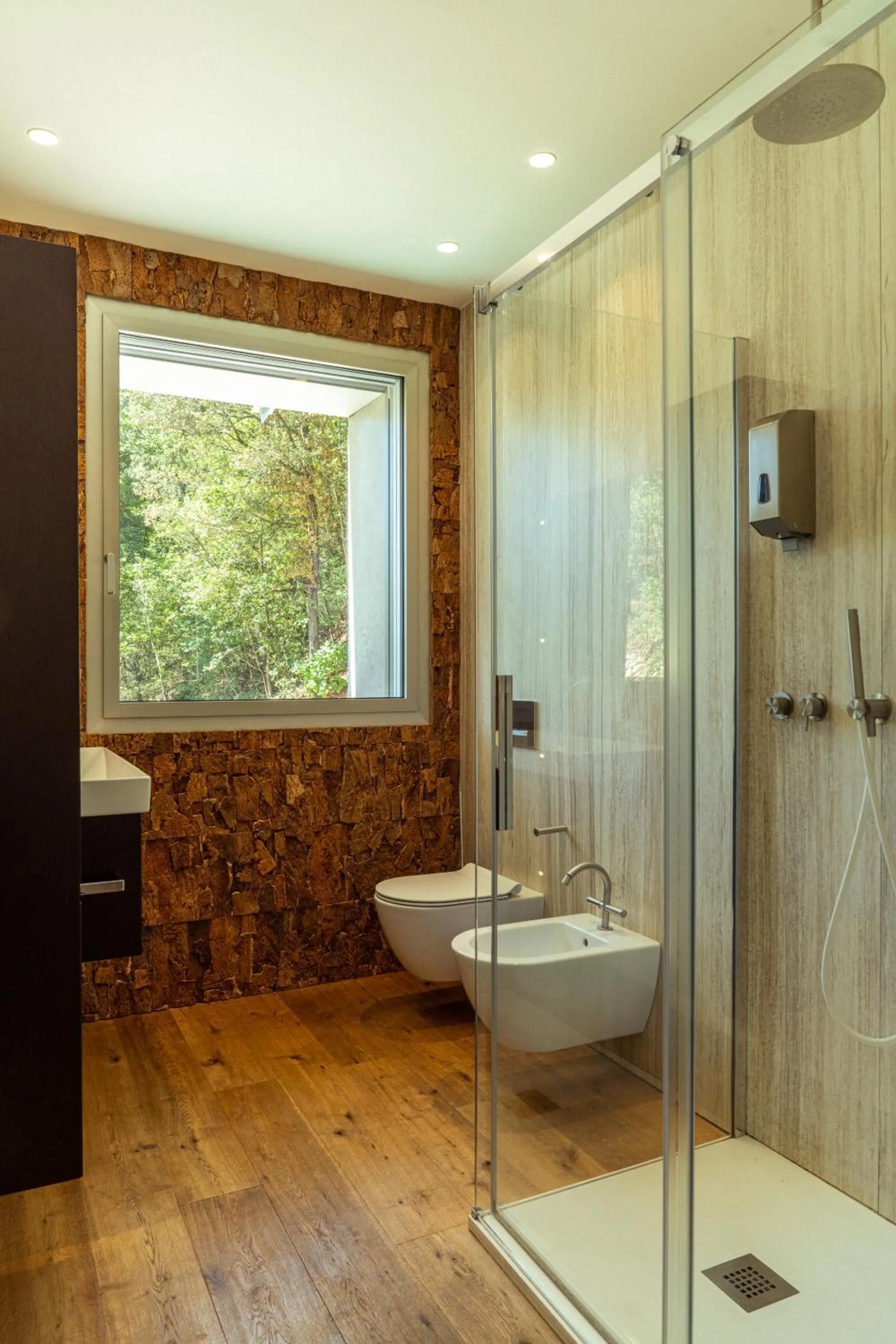 Shower in La Forestale Luxury Ecolodge B&B Primo Piano