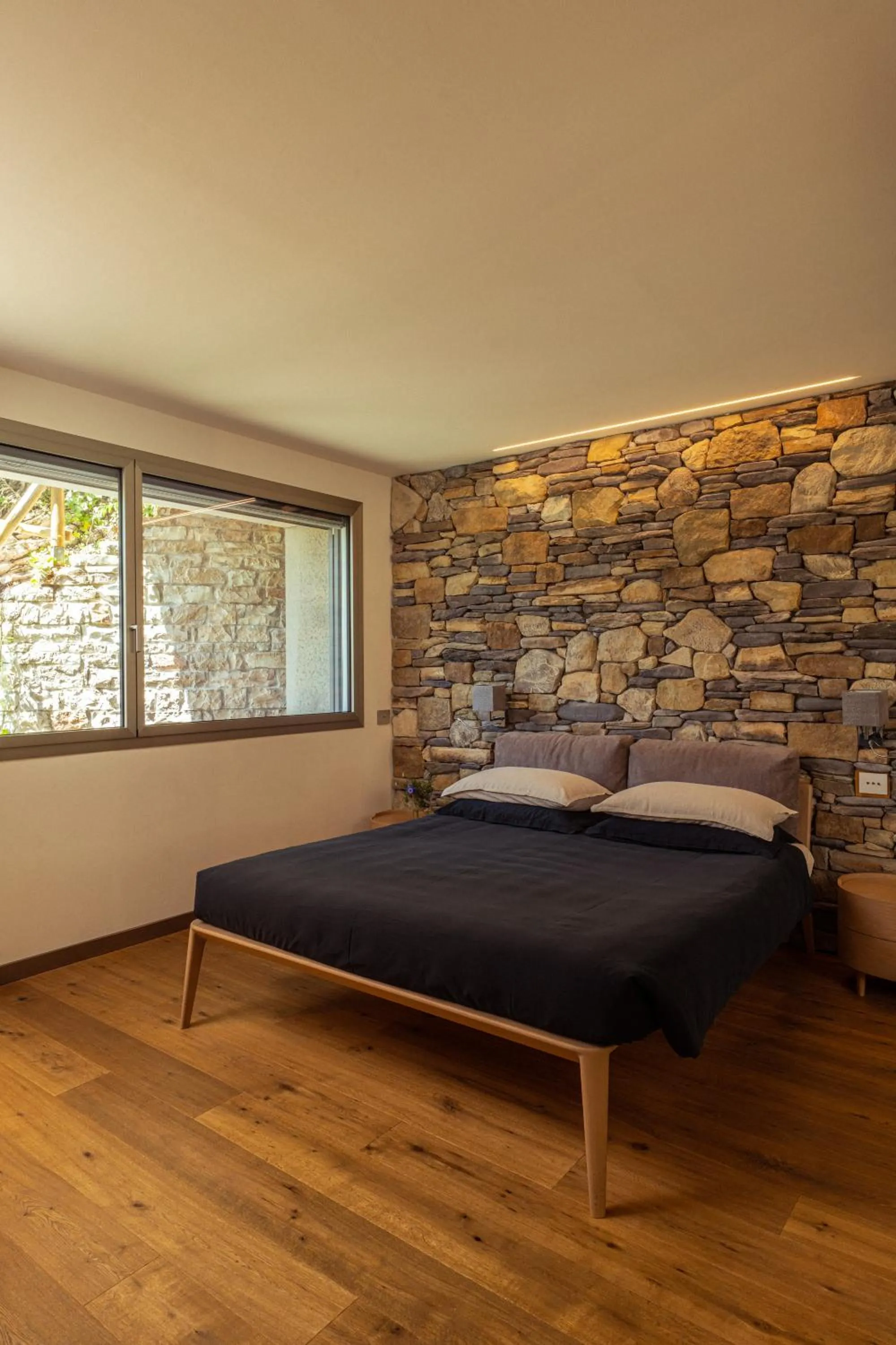 Bed in La Forestale Luxury Ecolodge B&B Primo Piano