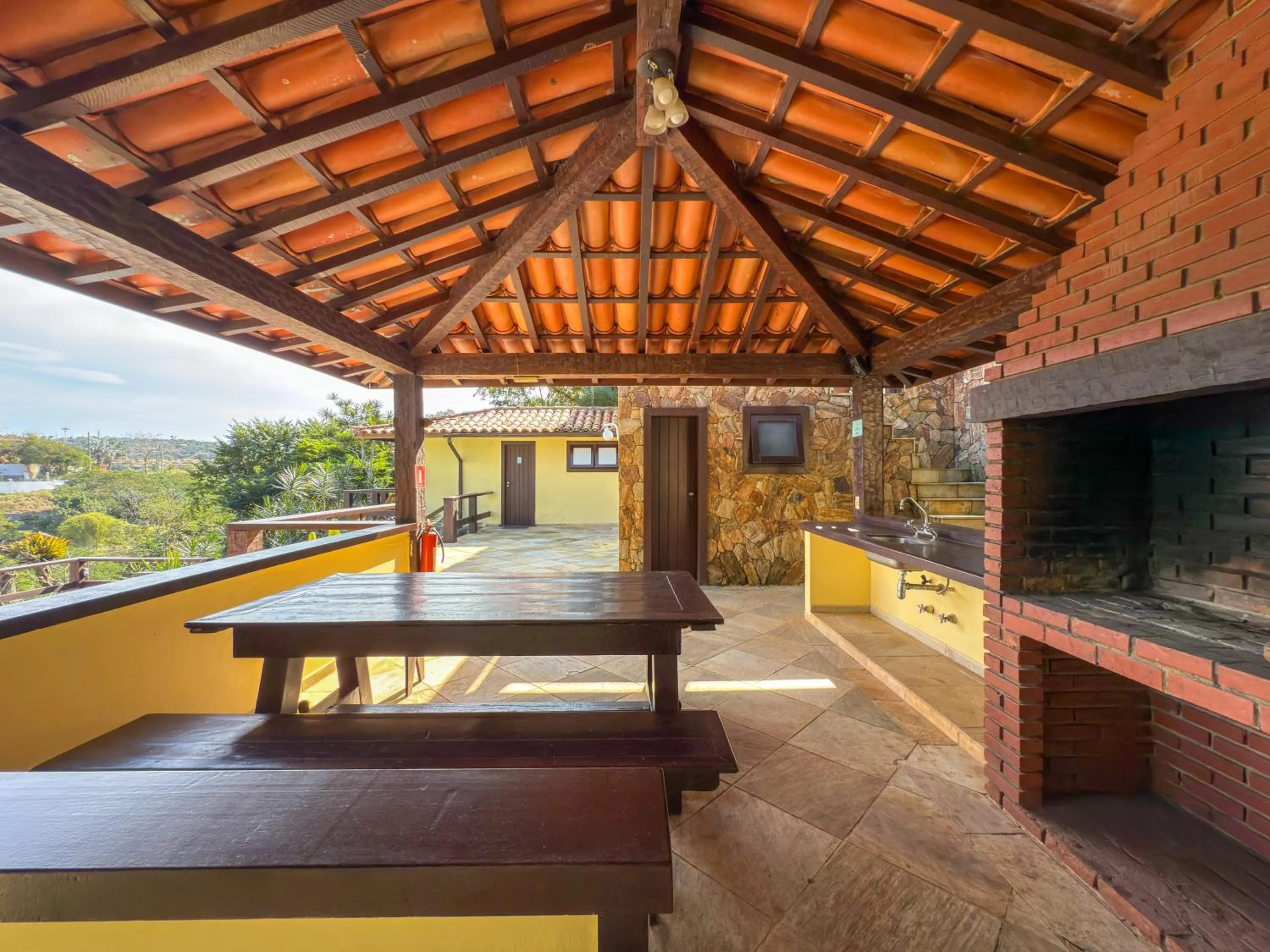 BBQ facilities in Pousada Encanto de Búzios