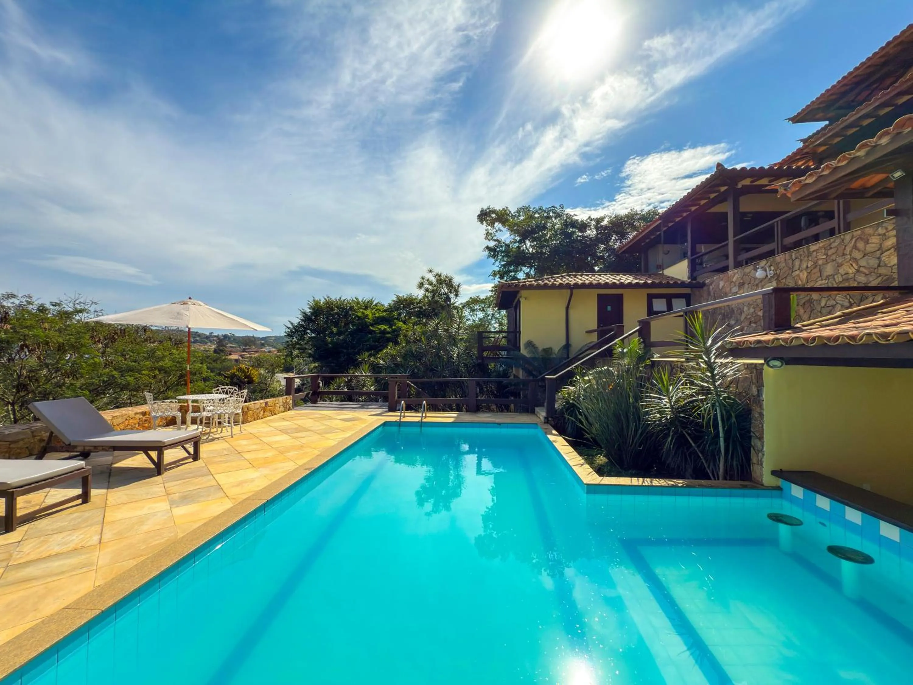 Pool view in Pousada Encanto de Búzios
