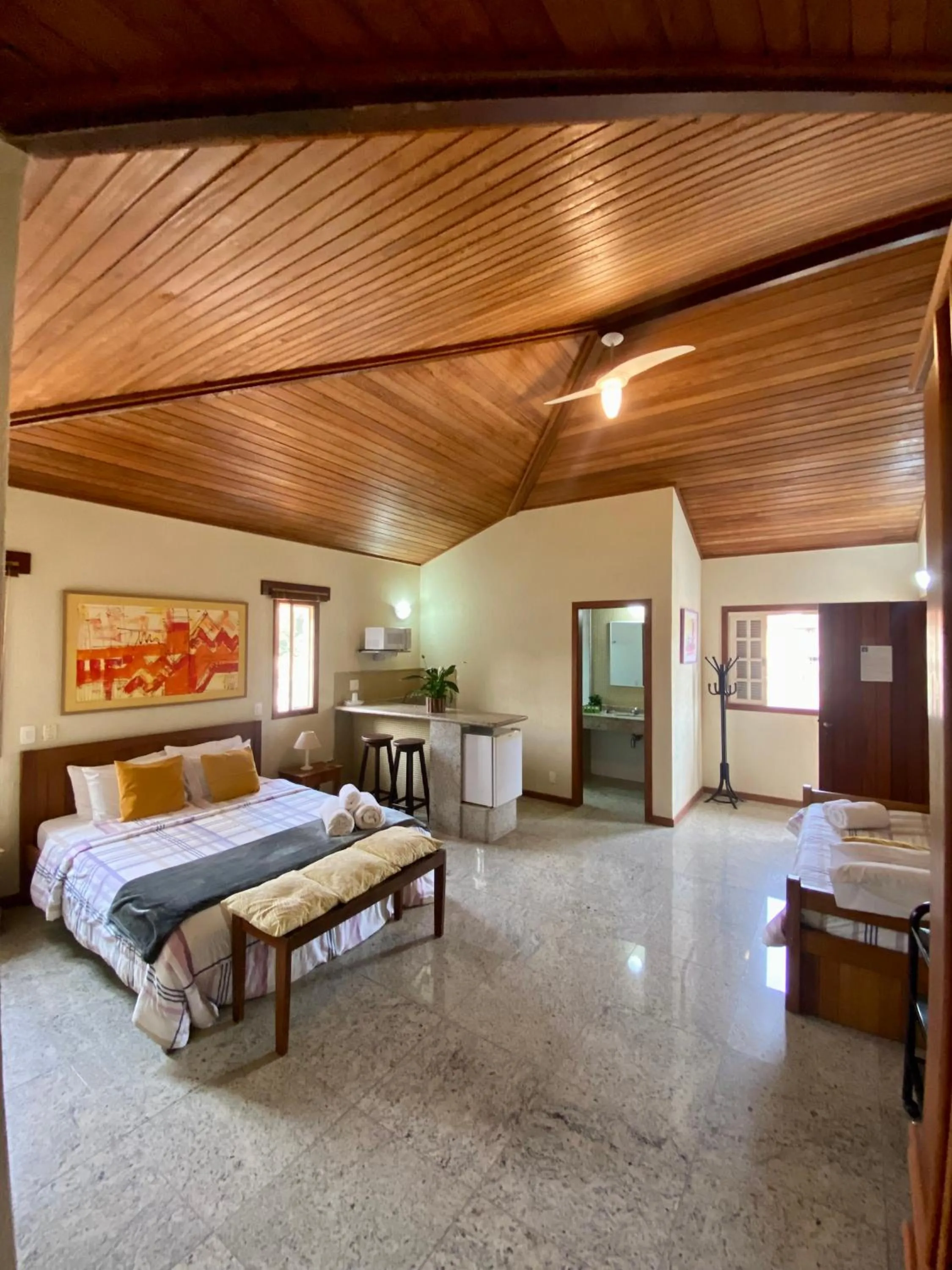 Bed in Pousada Lua Cheia