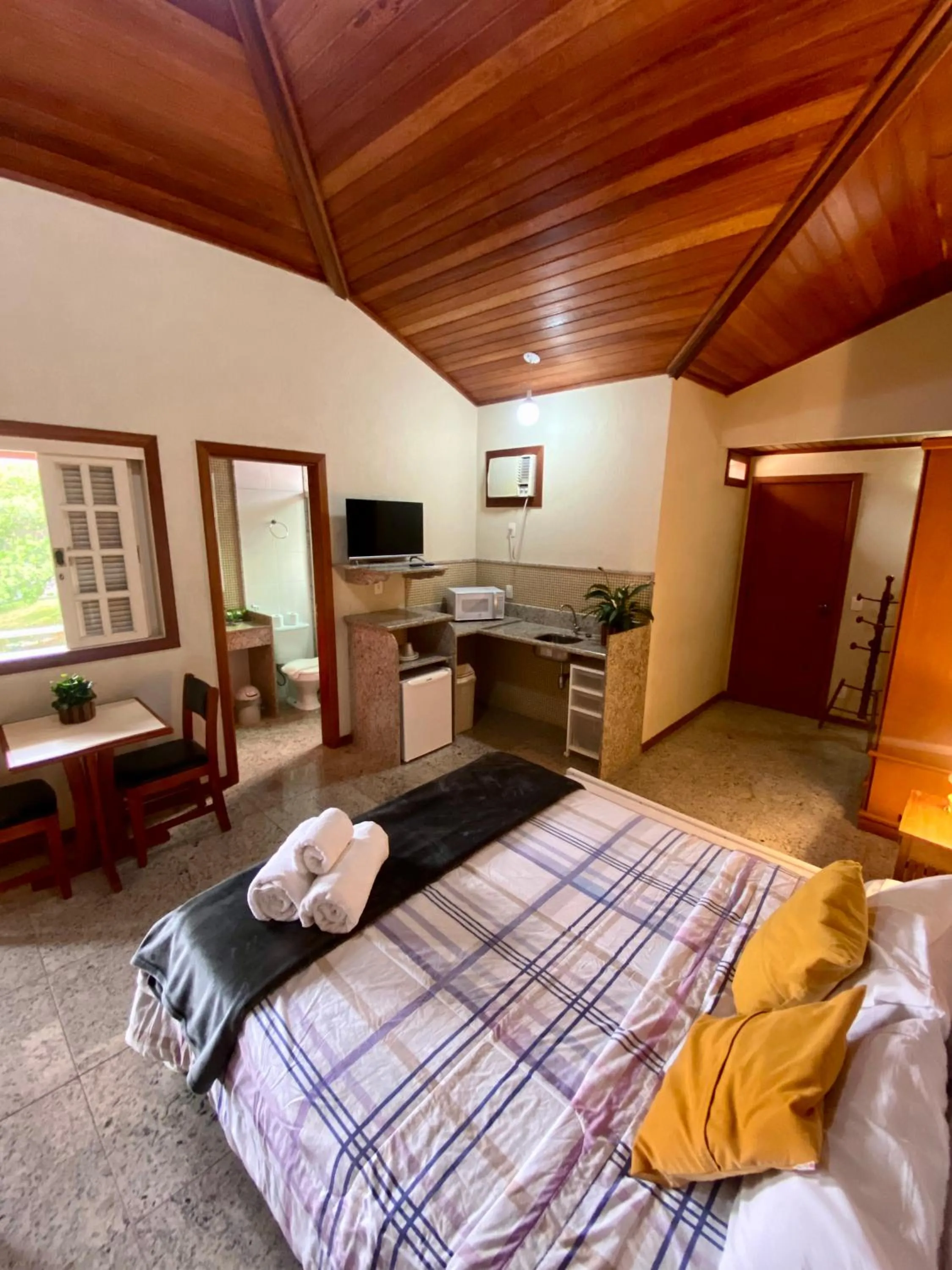 Bed in Pousada Lua Cheia