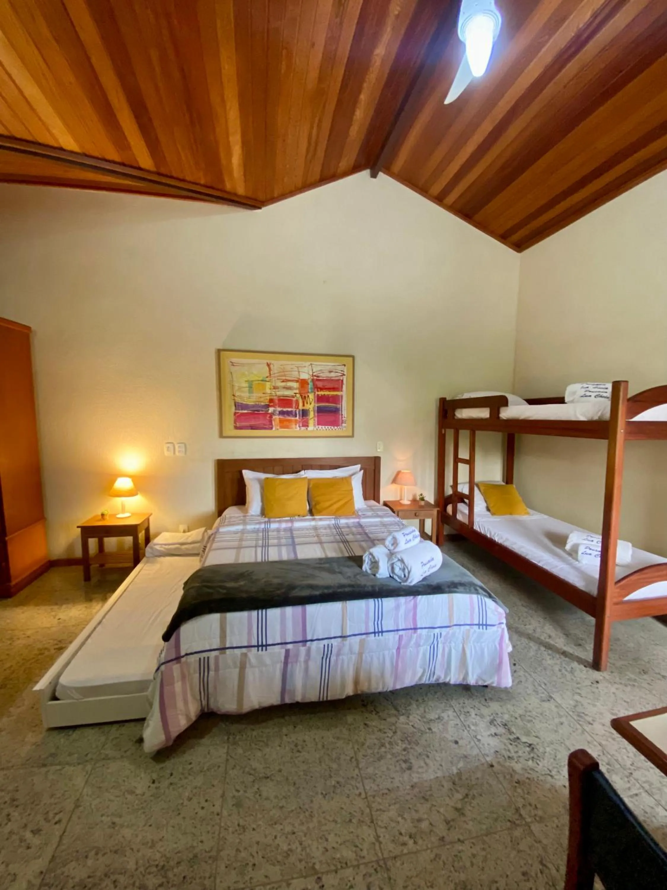 Bed in Pousada Lua Cheia