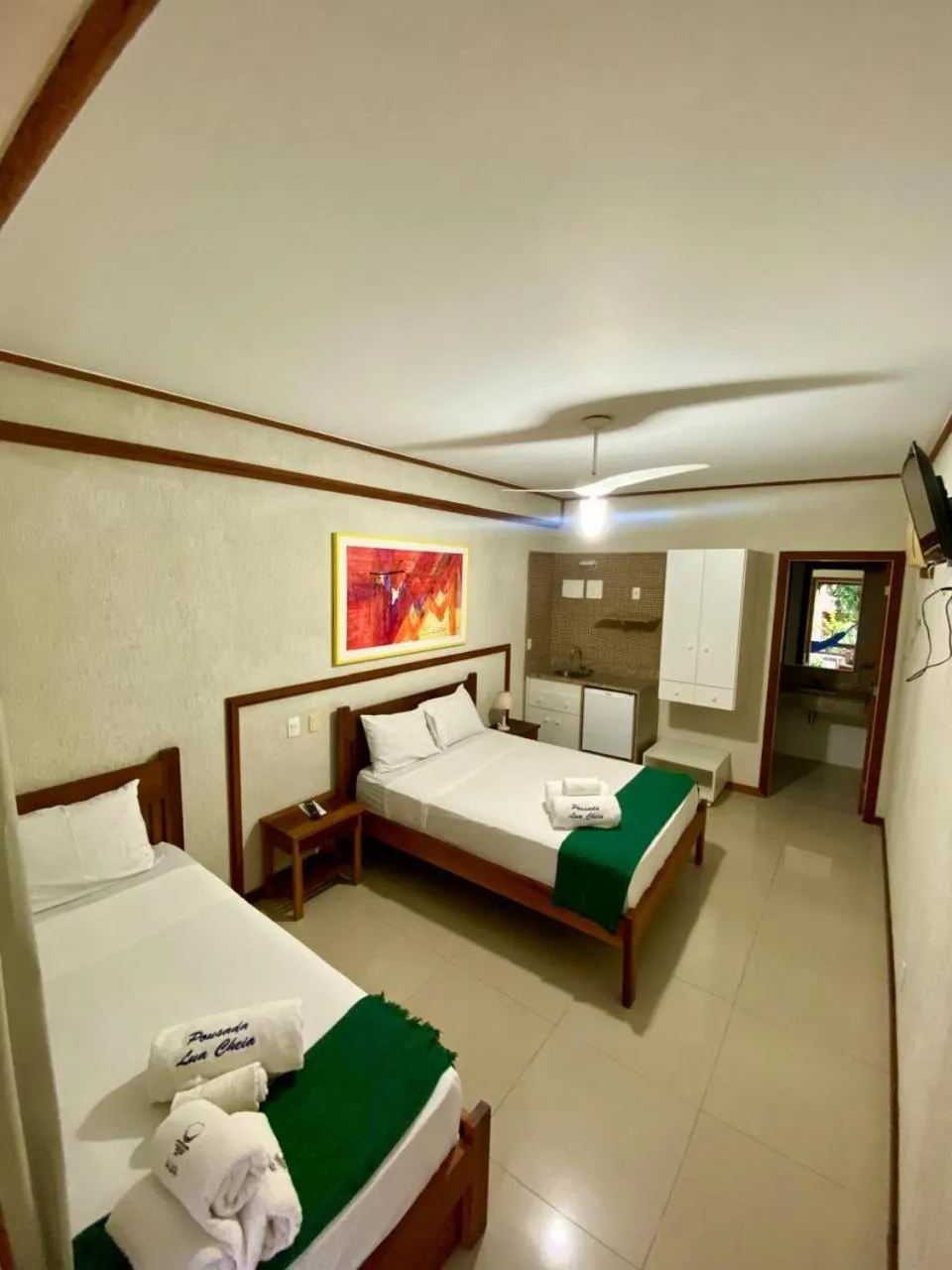 Bed in Pousada Lua Cheia