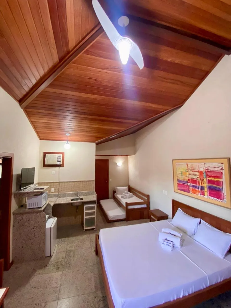 Bed in Pousada Lua Cheia