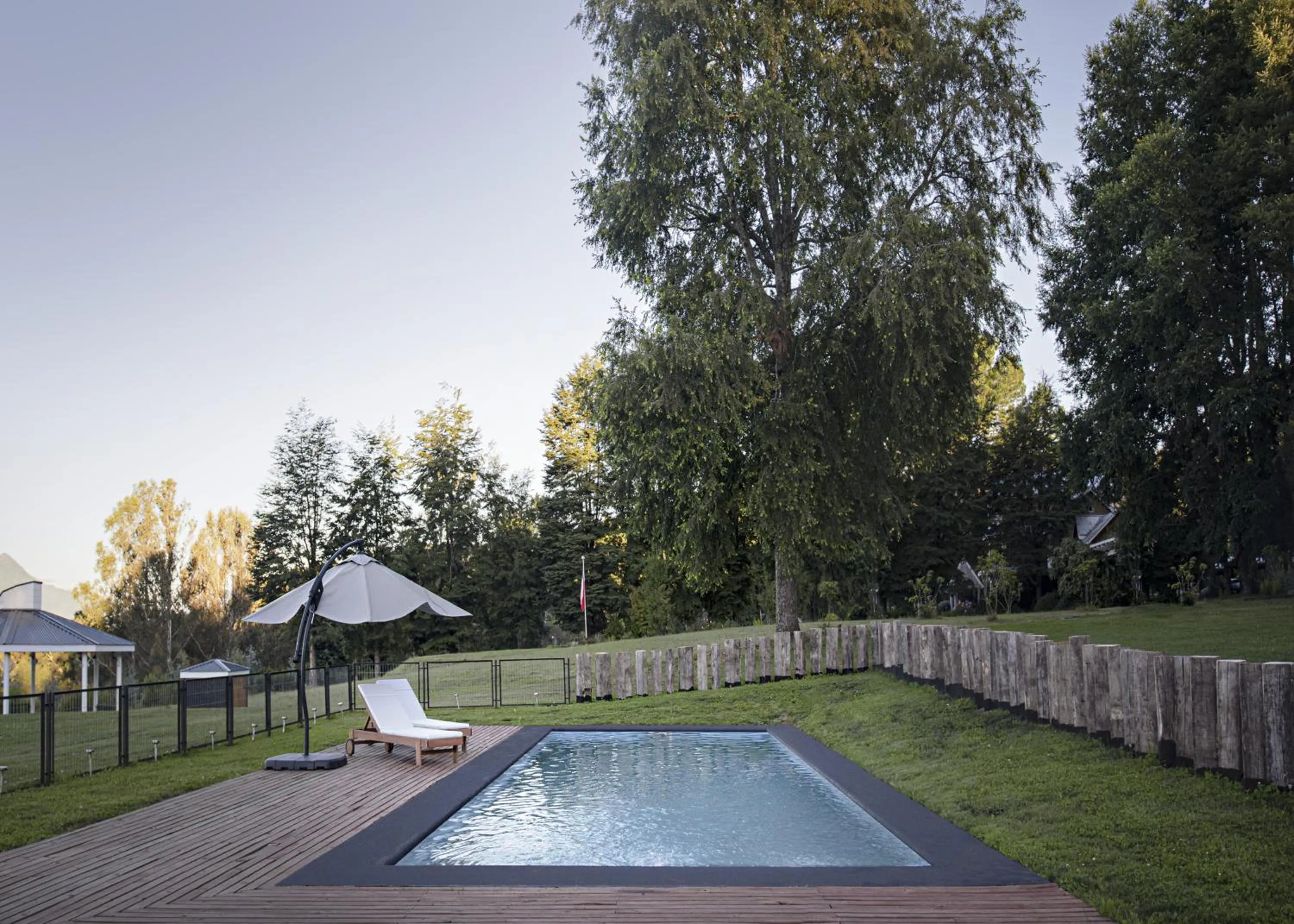 Swimming pool in Das Dorf Hotel