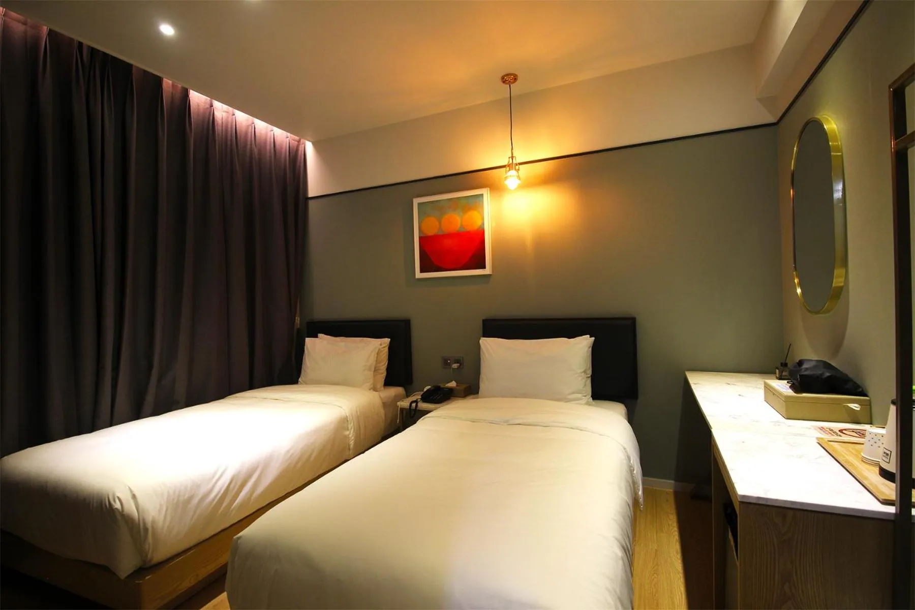 Bed in GijangYeonhwari No,25 Hotel