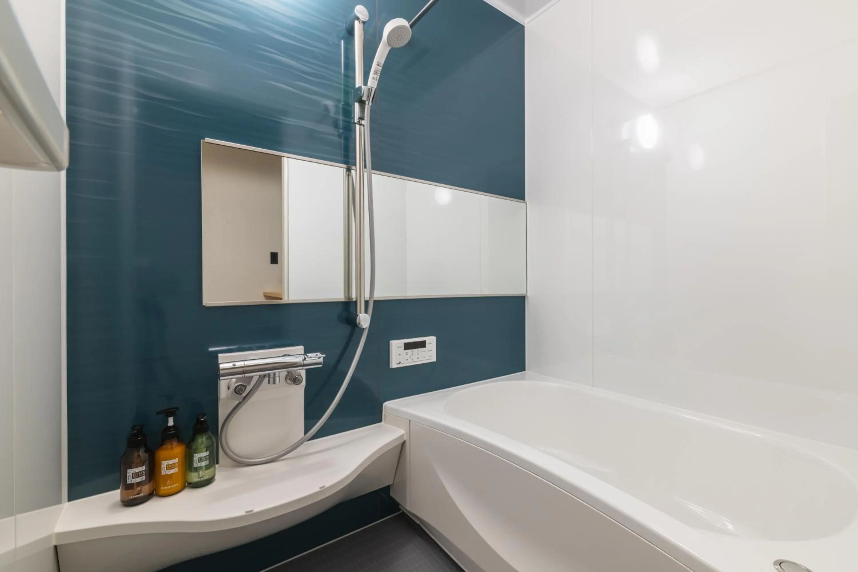 Bathroom in J-STAY Beppu indigo