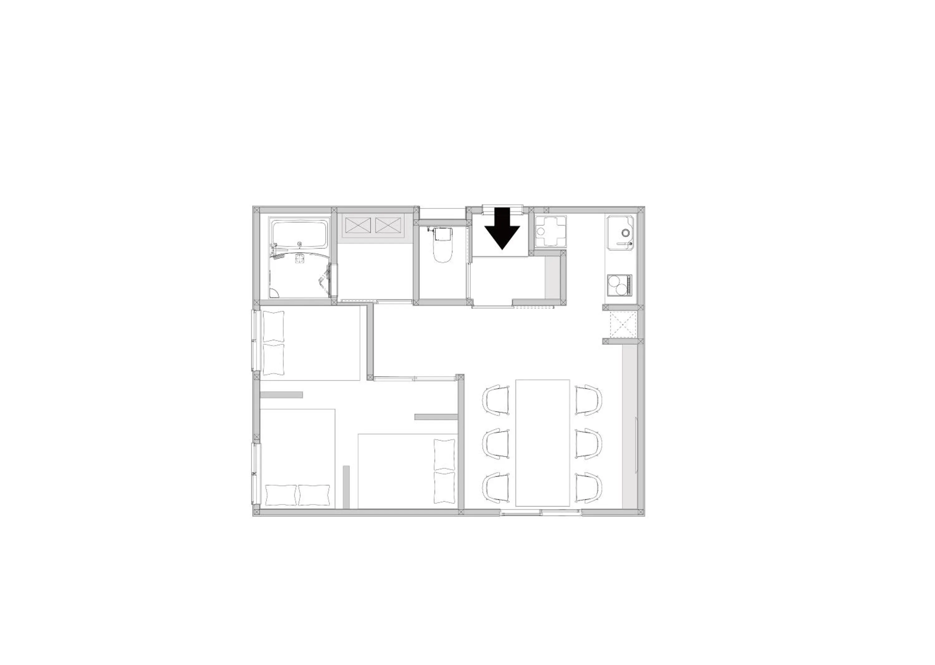 Floor plan in J-STAY Beppu indigo