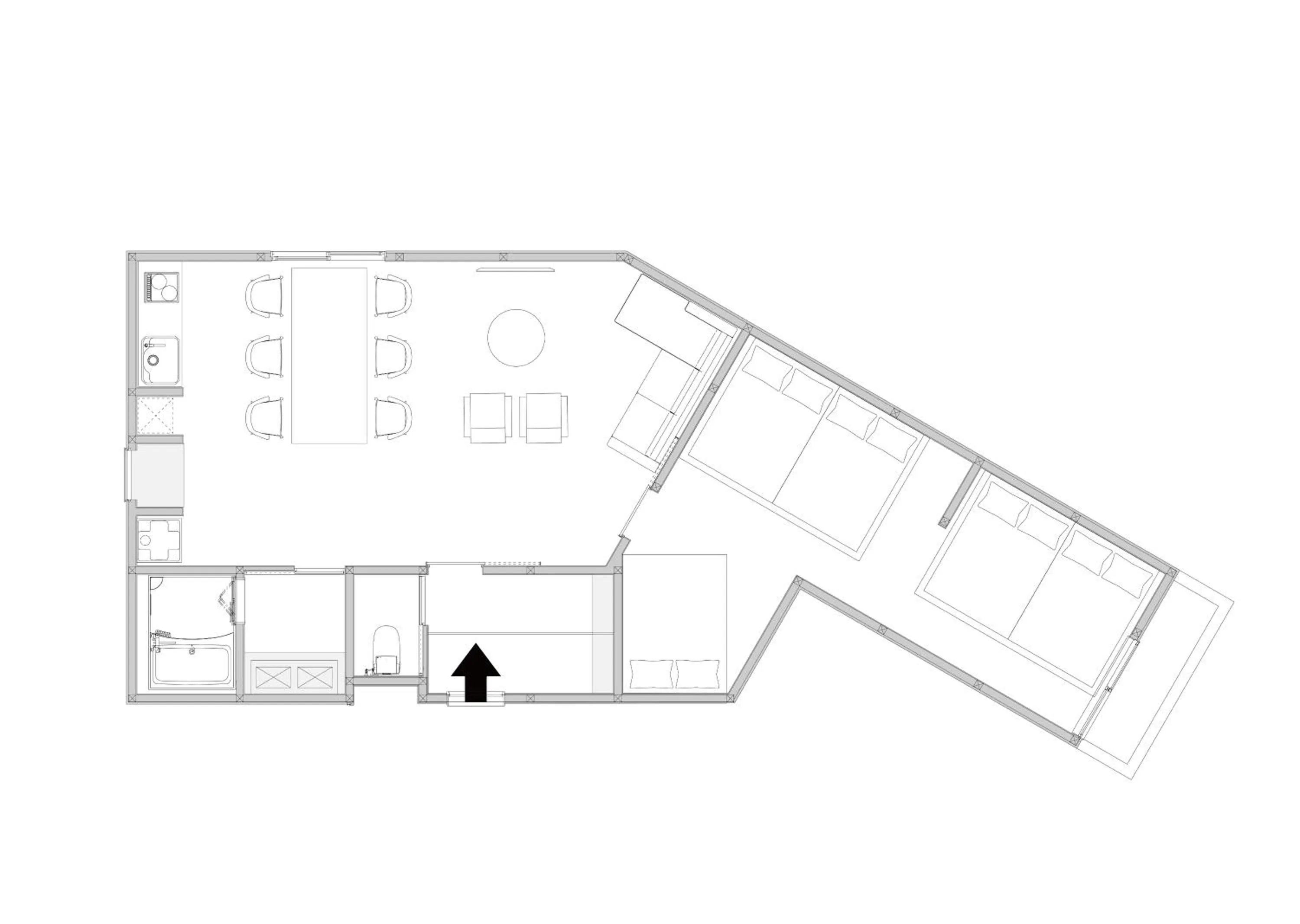 Floor plan in J-STAY Beppu indigo