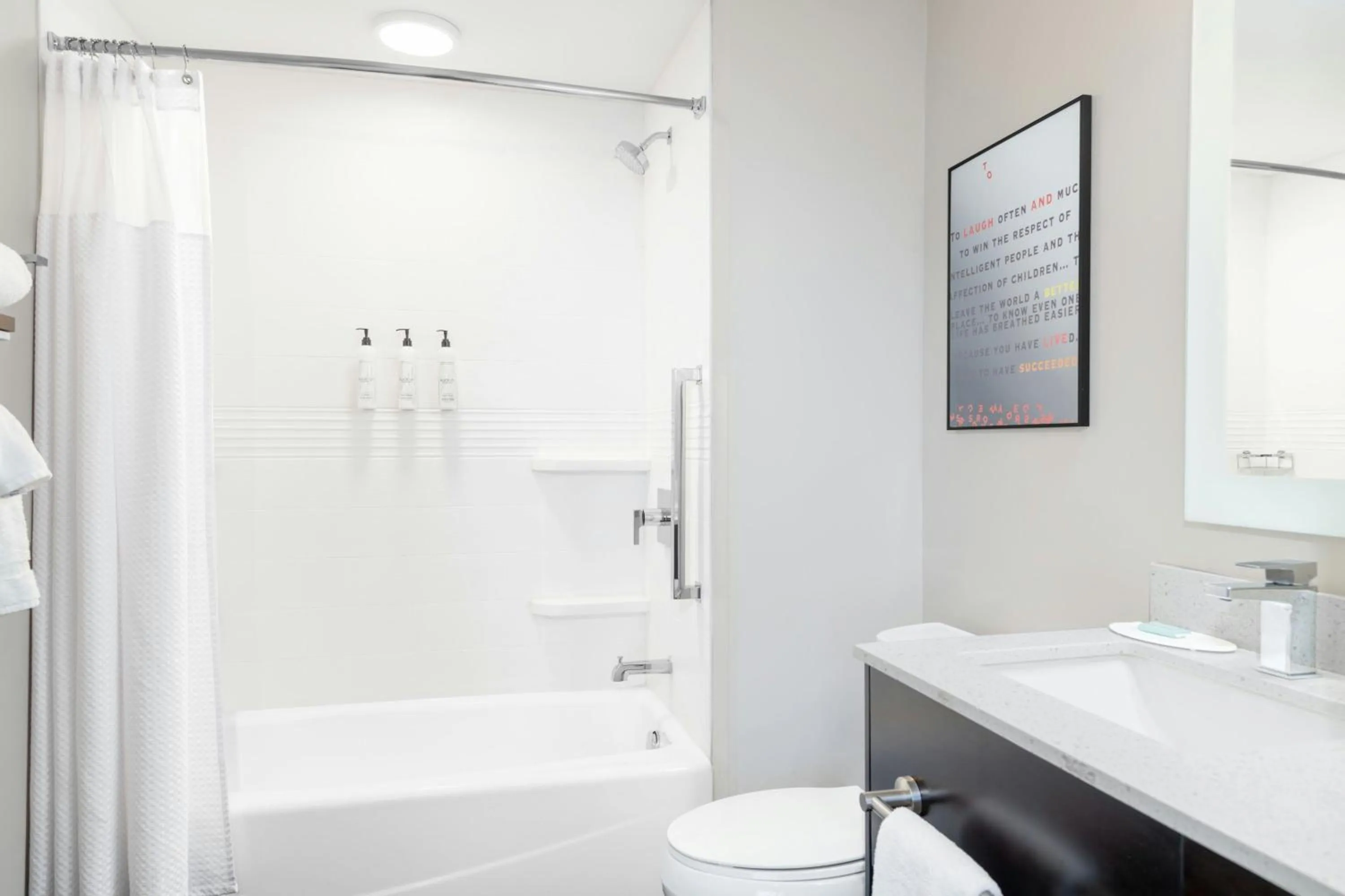 Bathroom in TownePlace Suites by Marriott Detroit Allen Park