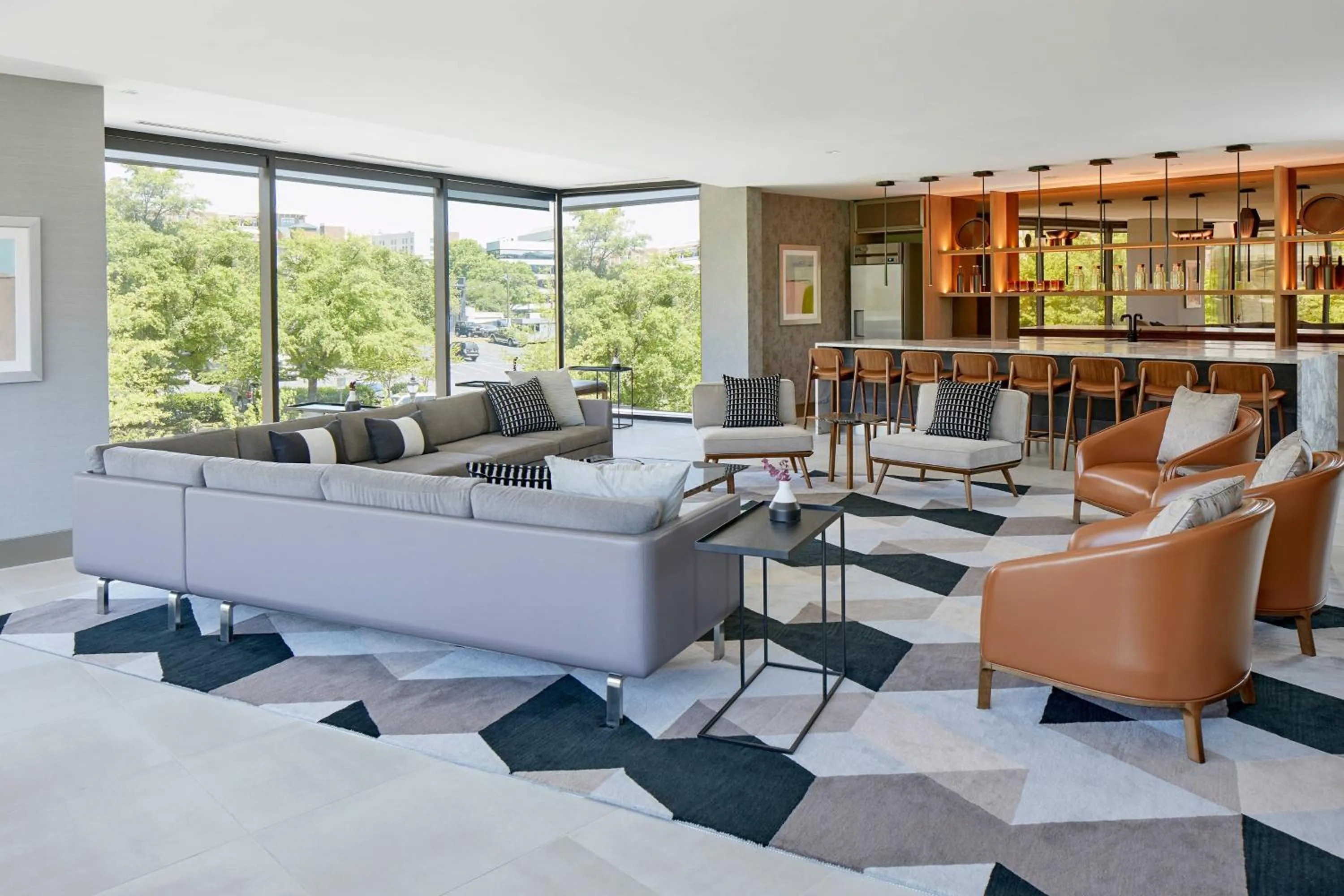 Lounge or bar in AC Hotel by Marriott Greenville