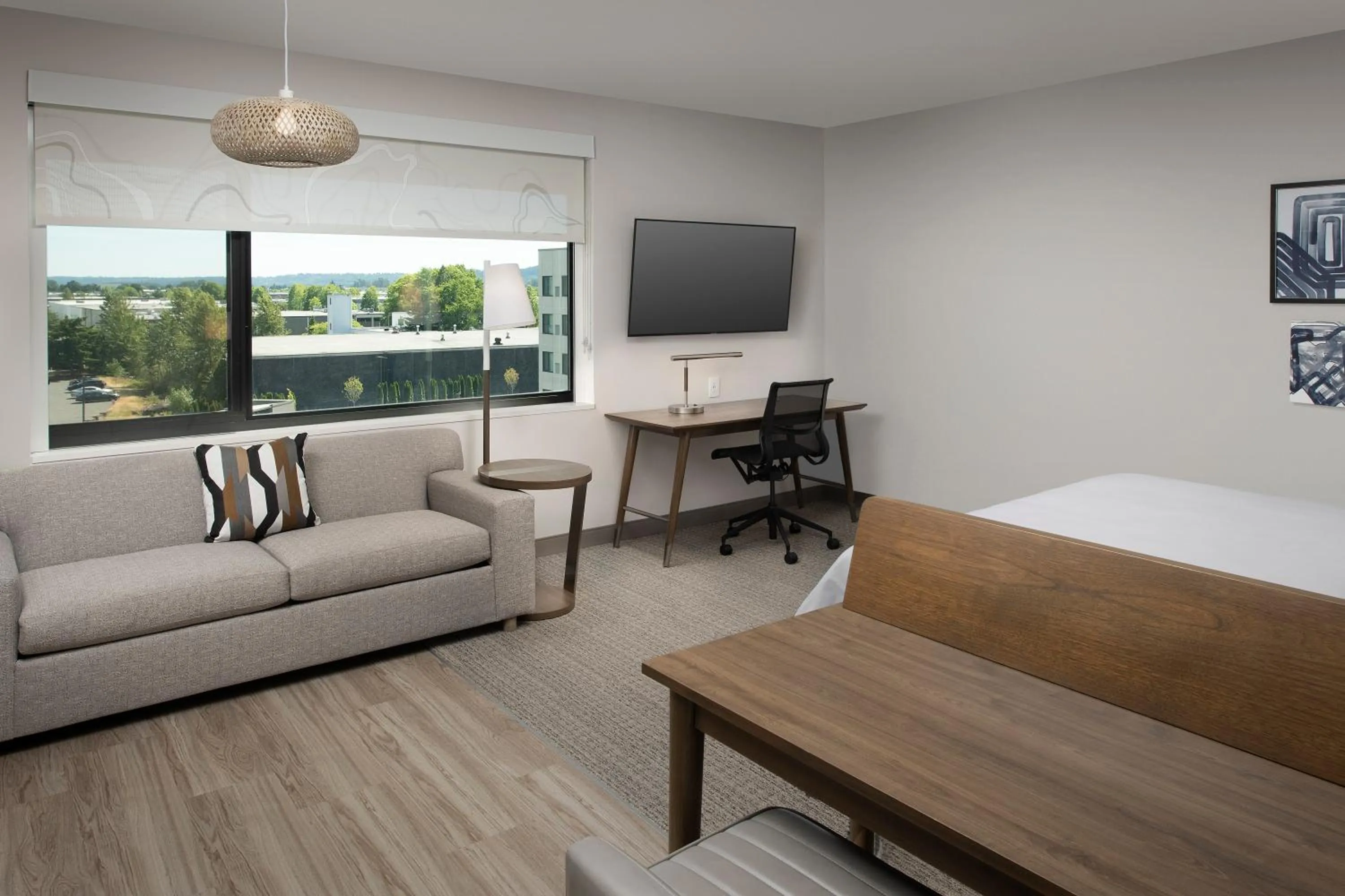 Living room in Element Seattle Sea-Tac Airport