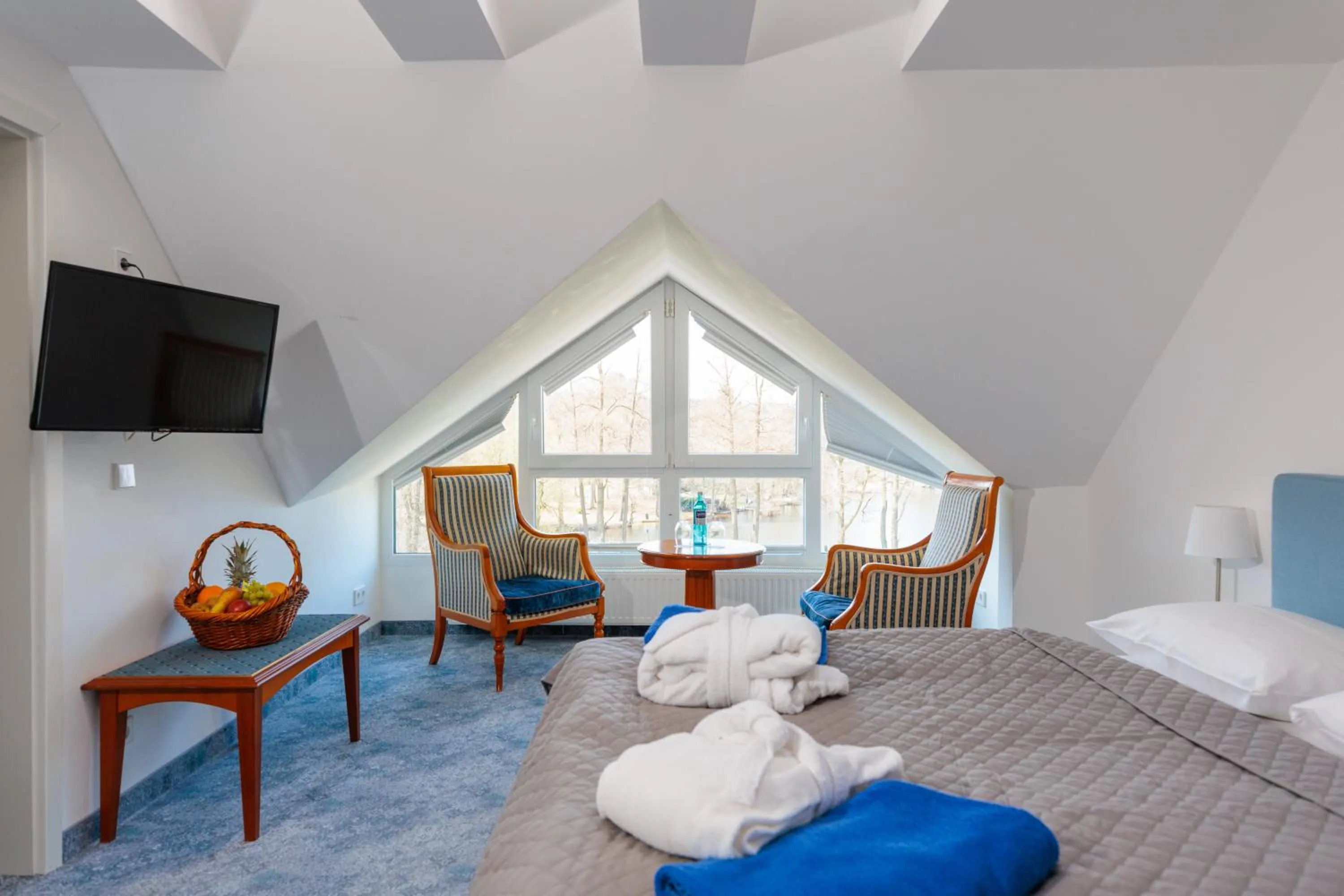 View (from property/room), Bed in Residenz Seehotel Berlin Brandenburg