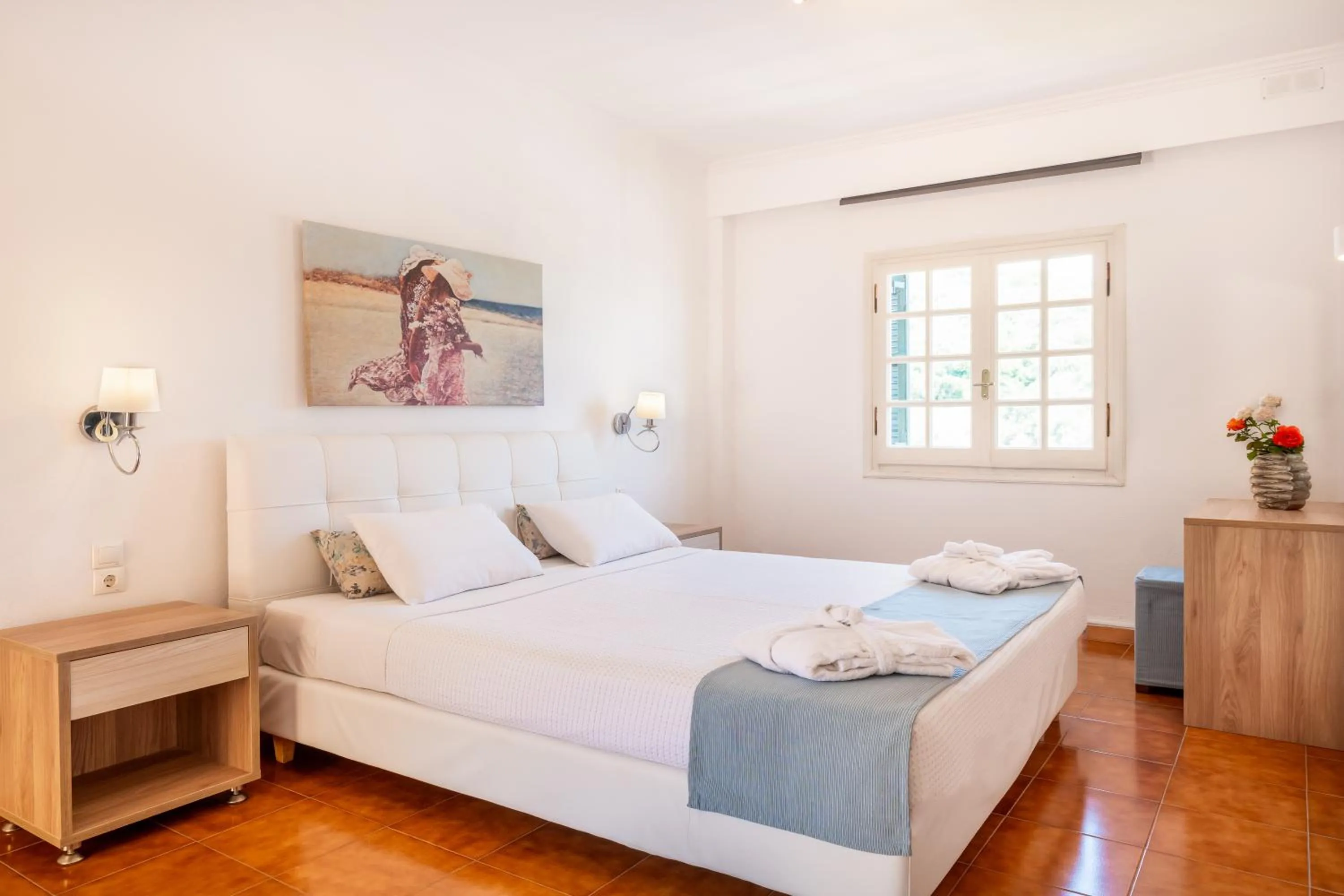 Bed in CORFU PELAGOS HOTEL