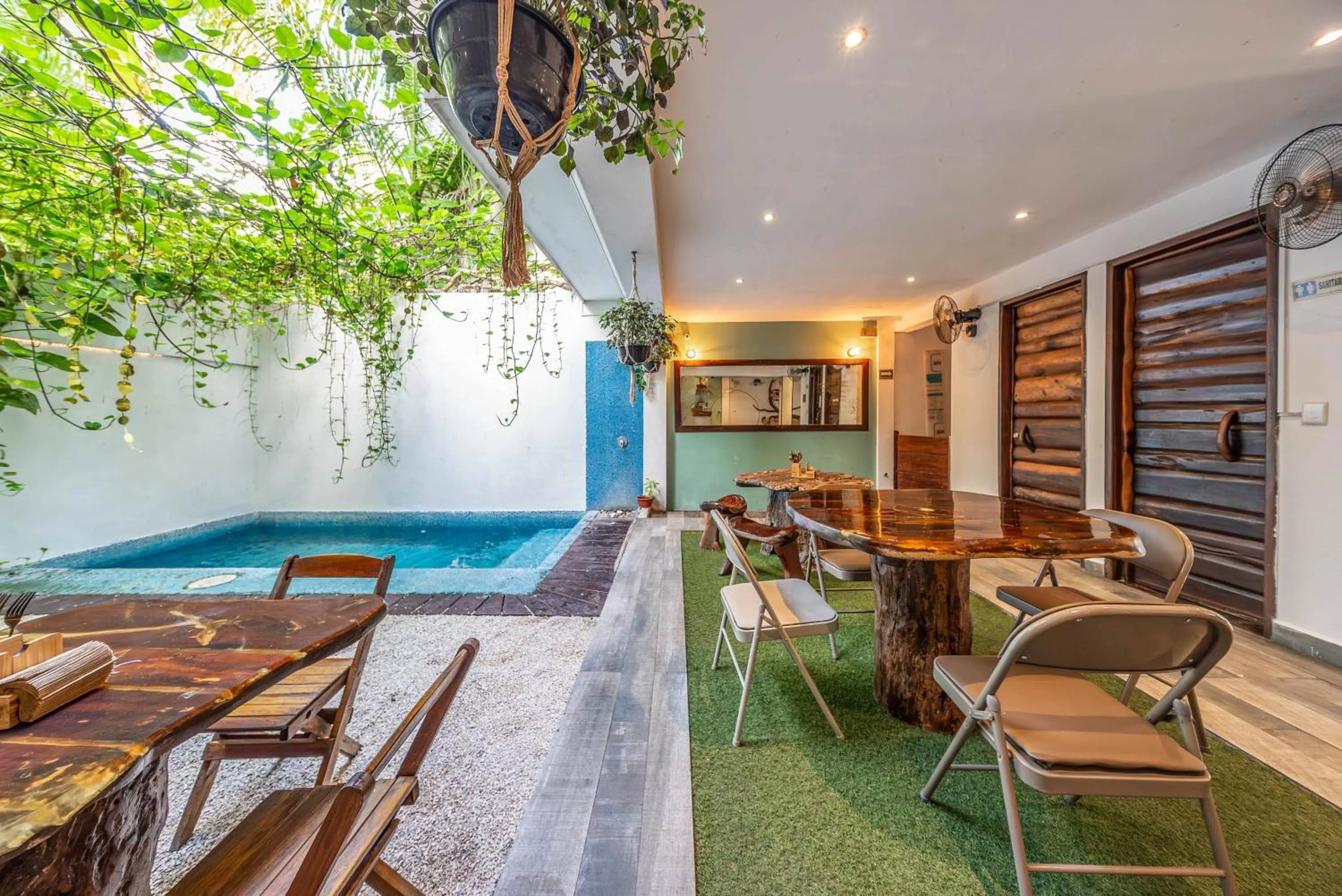 Patio in The Green Village Boutique Hotel