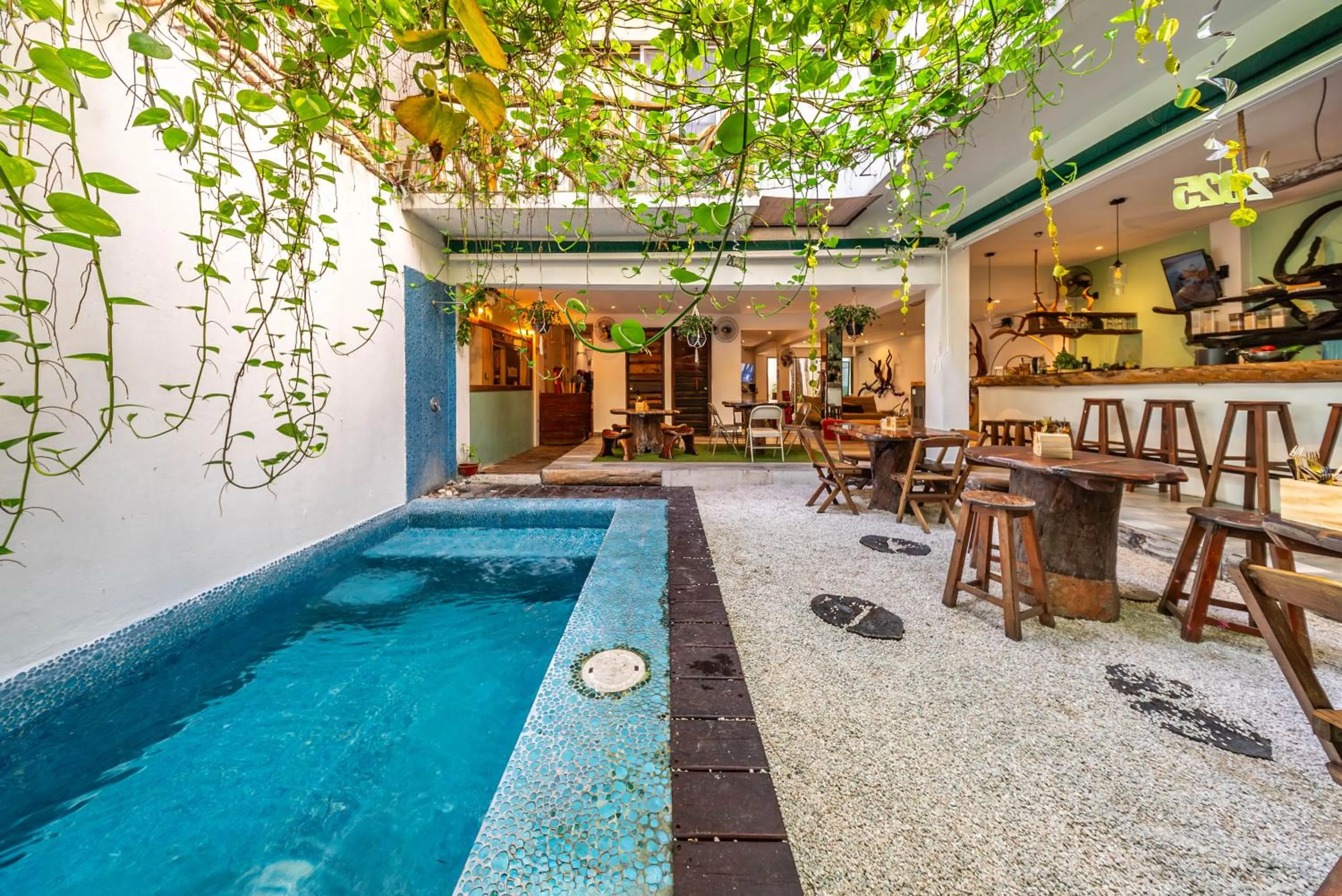 Patio in The Green Village Boutique Hotel