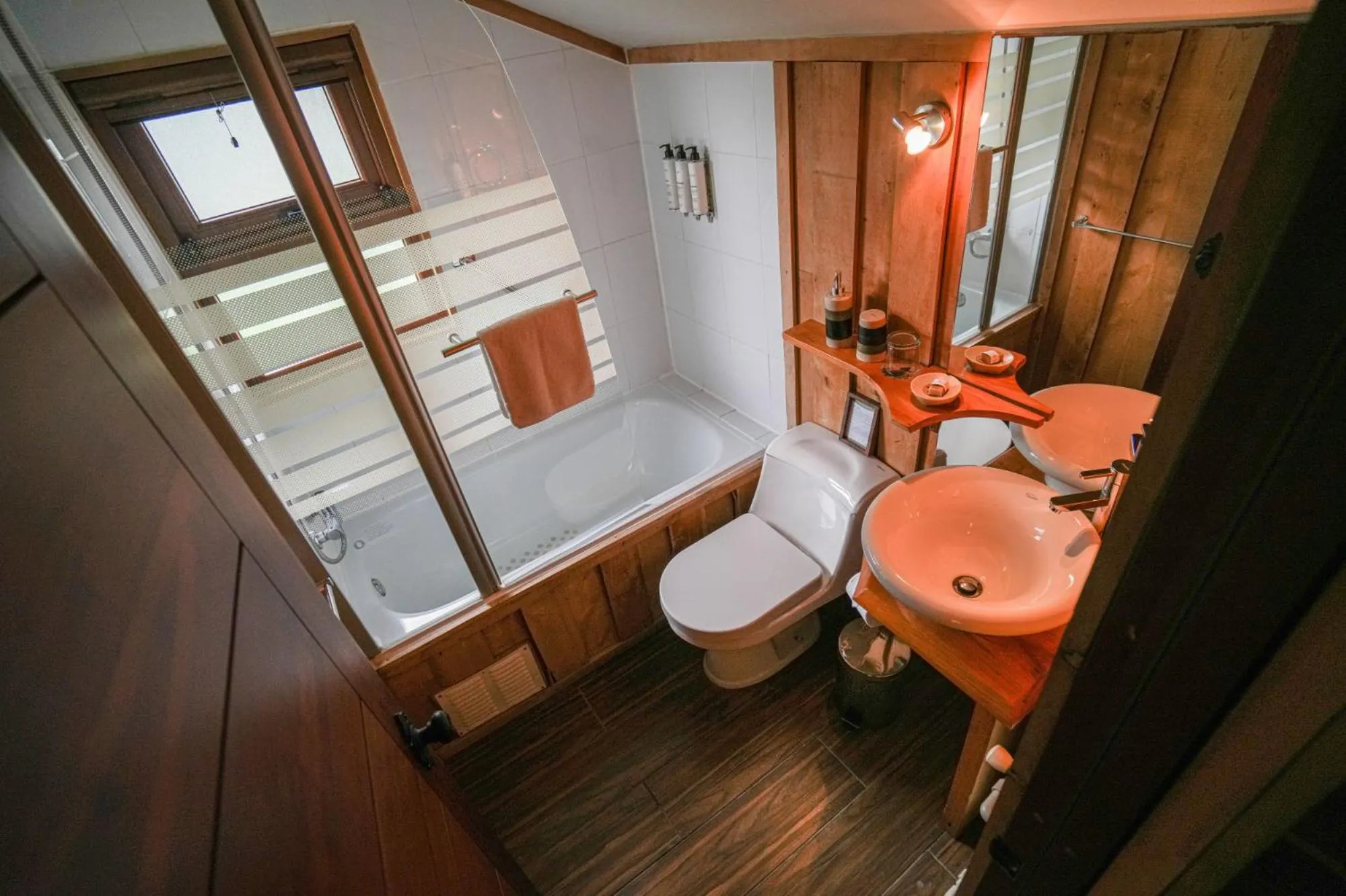 Bathroom in Alto Melimoyu Hotel & Patagonia