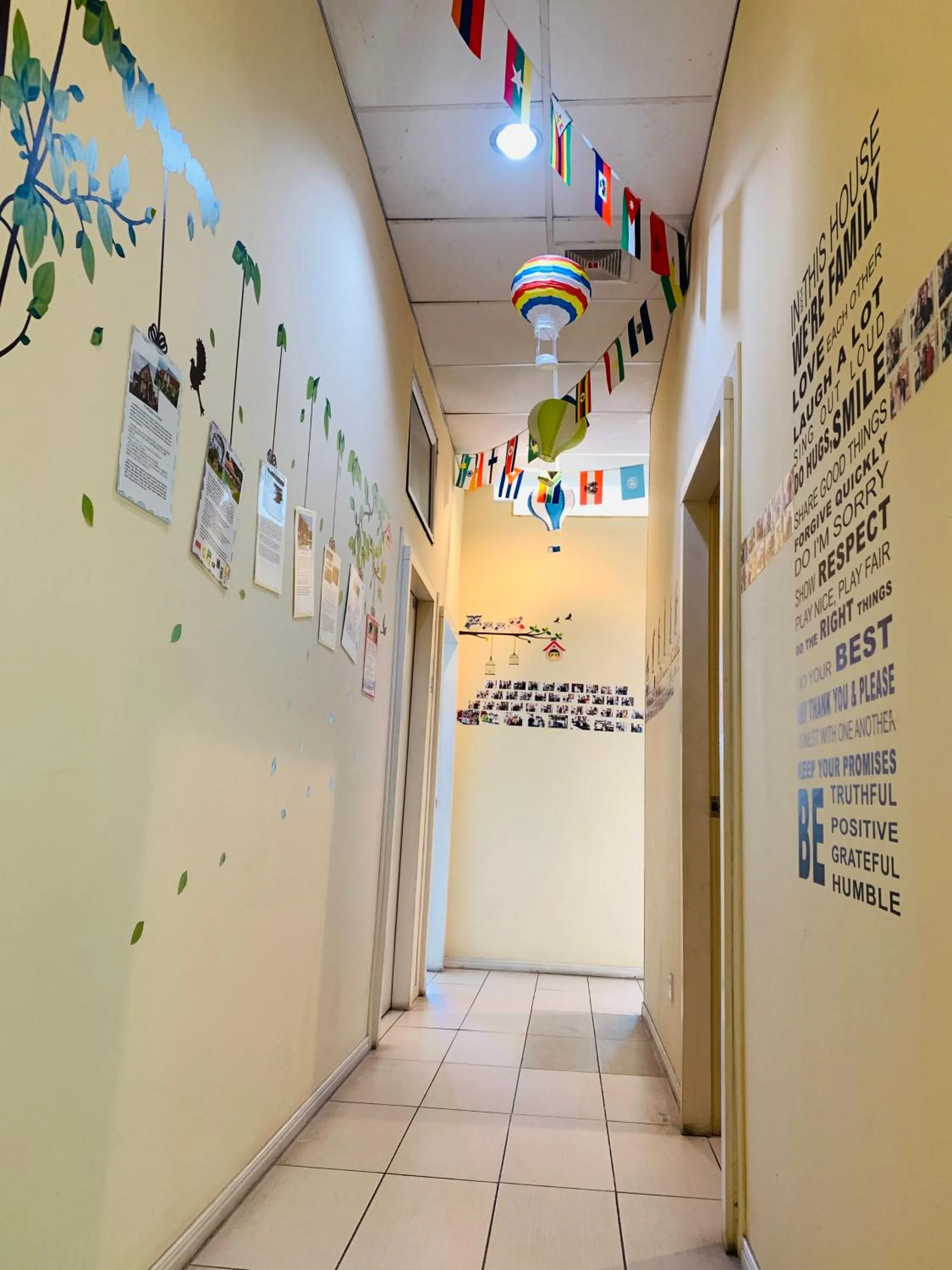 Text overlay in Prima B&B Hostel