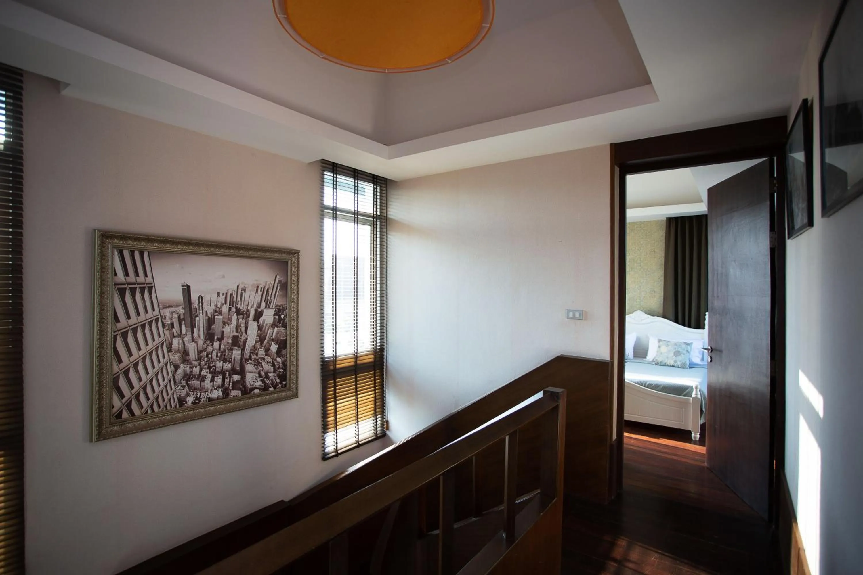 Bed in Nagawari Art Maldives BBQ Pattaya Villa