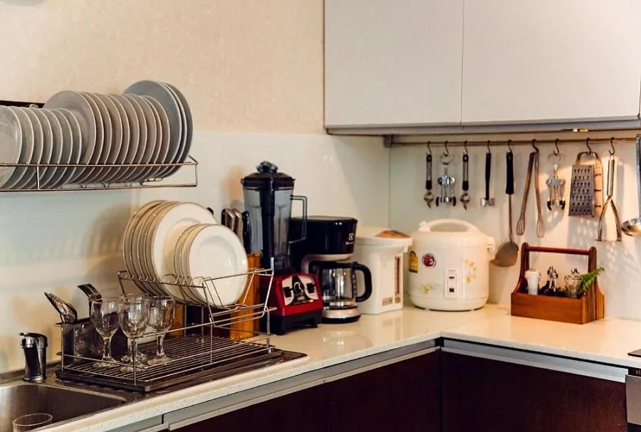 Kitchen or kitchenette in Nagawari Art Maldives BBQ Pattaya Villa