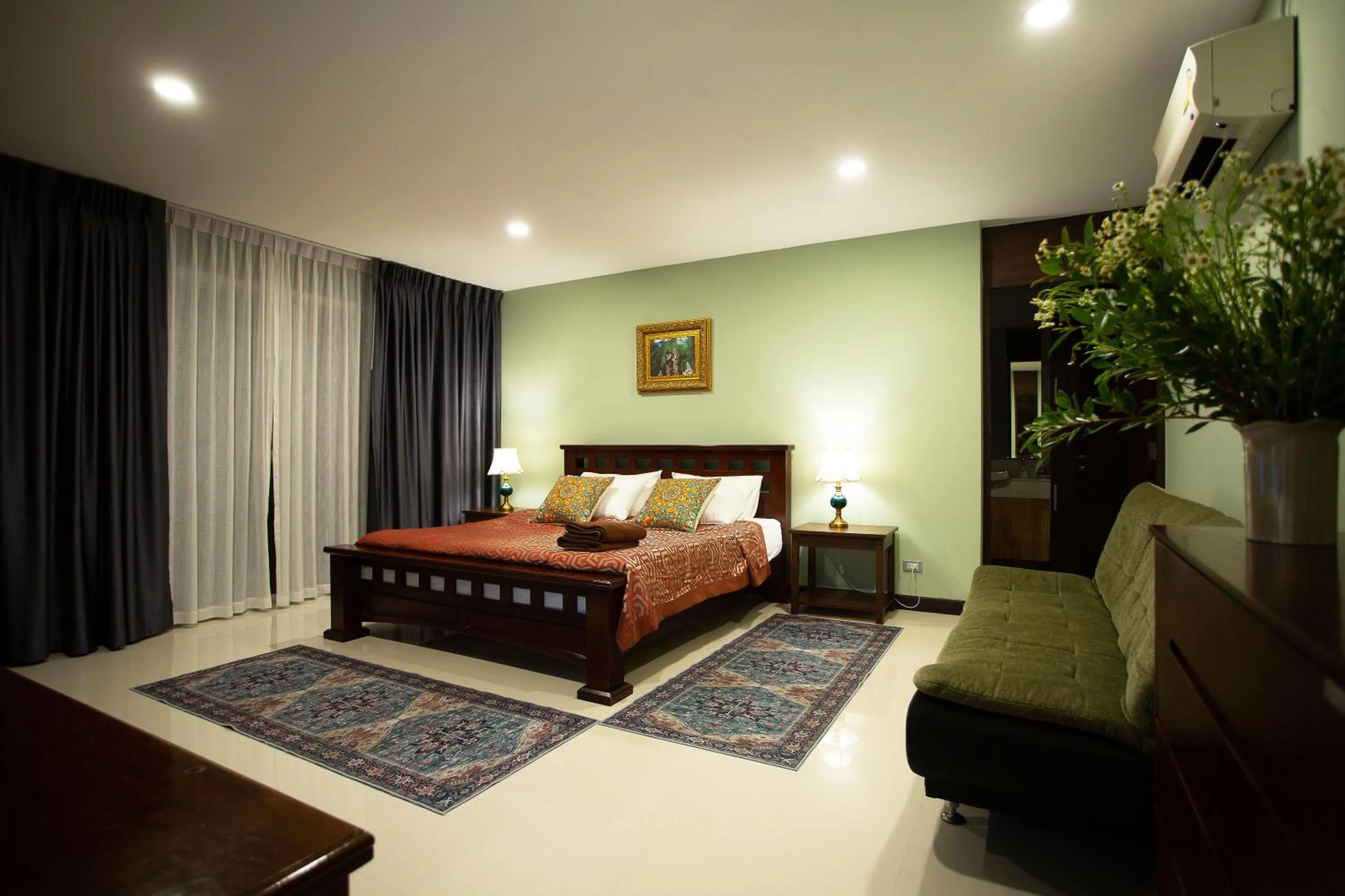 Toilet, Bed in Nagawari Art Maldives BBQ Pattaya Villa