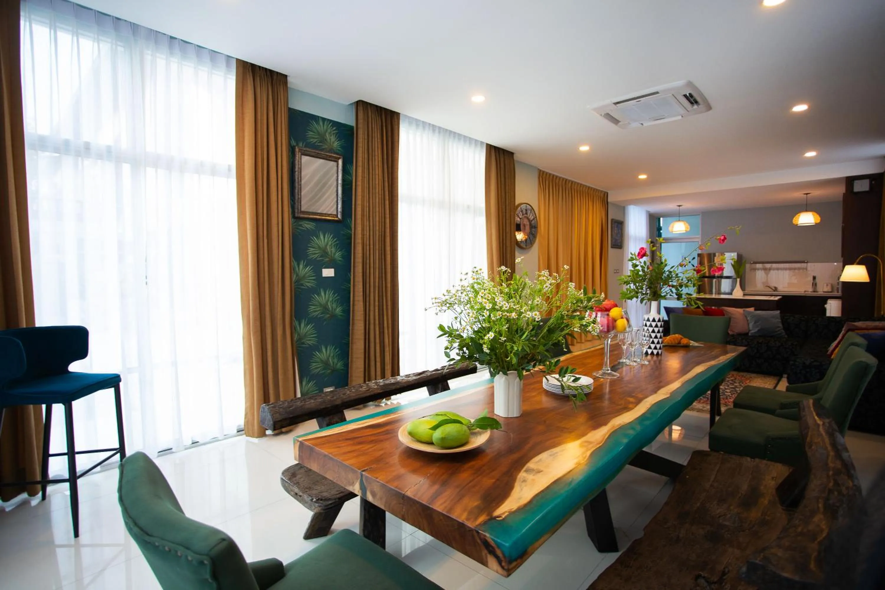 Kitchen or kitchenette in Nagawari Art Maldives BBQ Pattaya Villa