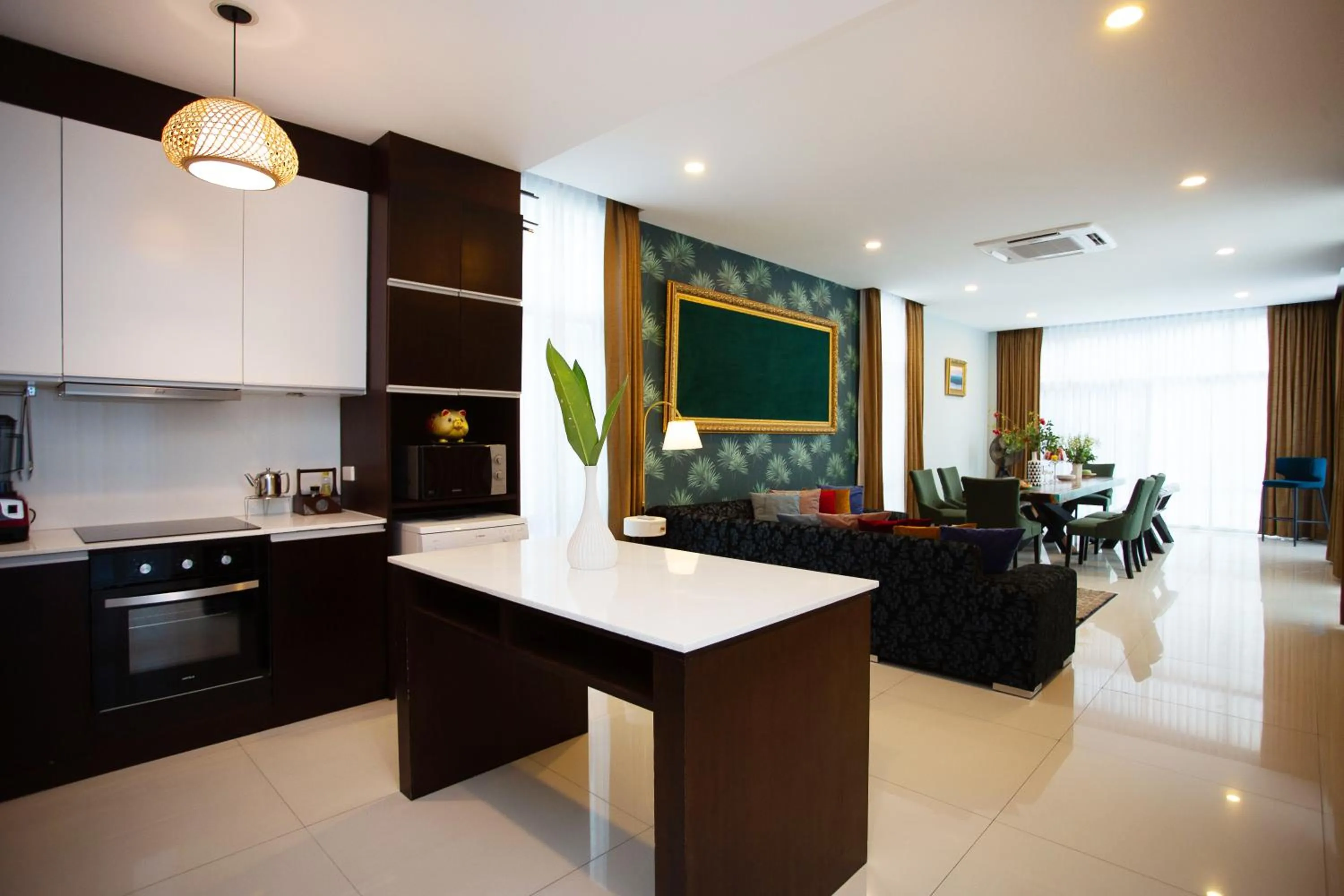 Kitchen or kitchenette in Nagawari Art Maldives BBQ Pattaya Villa