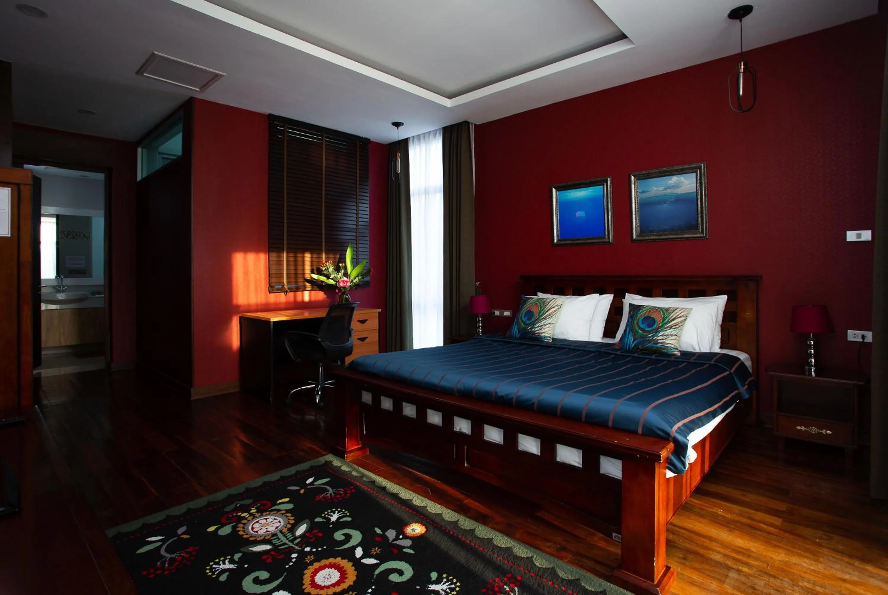 Toilet, Bed in Nagawari Art Maldives BBQ Pattaya Villa