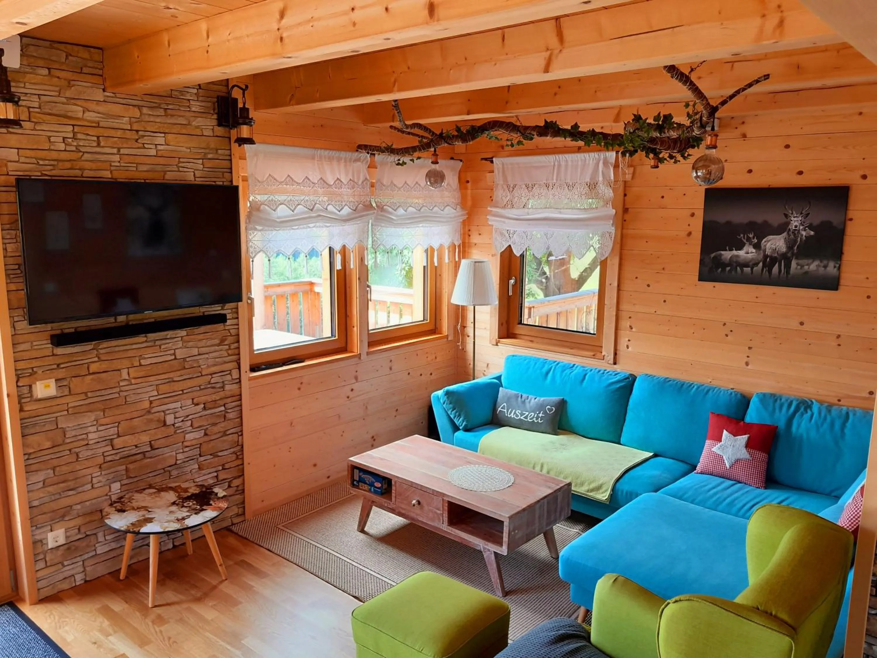 Living room in Auszeit Almhaus Schmalzbauer