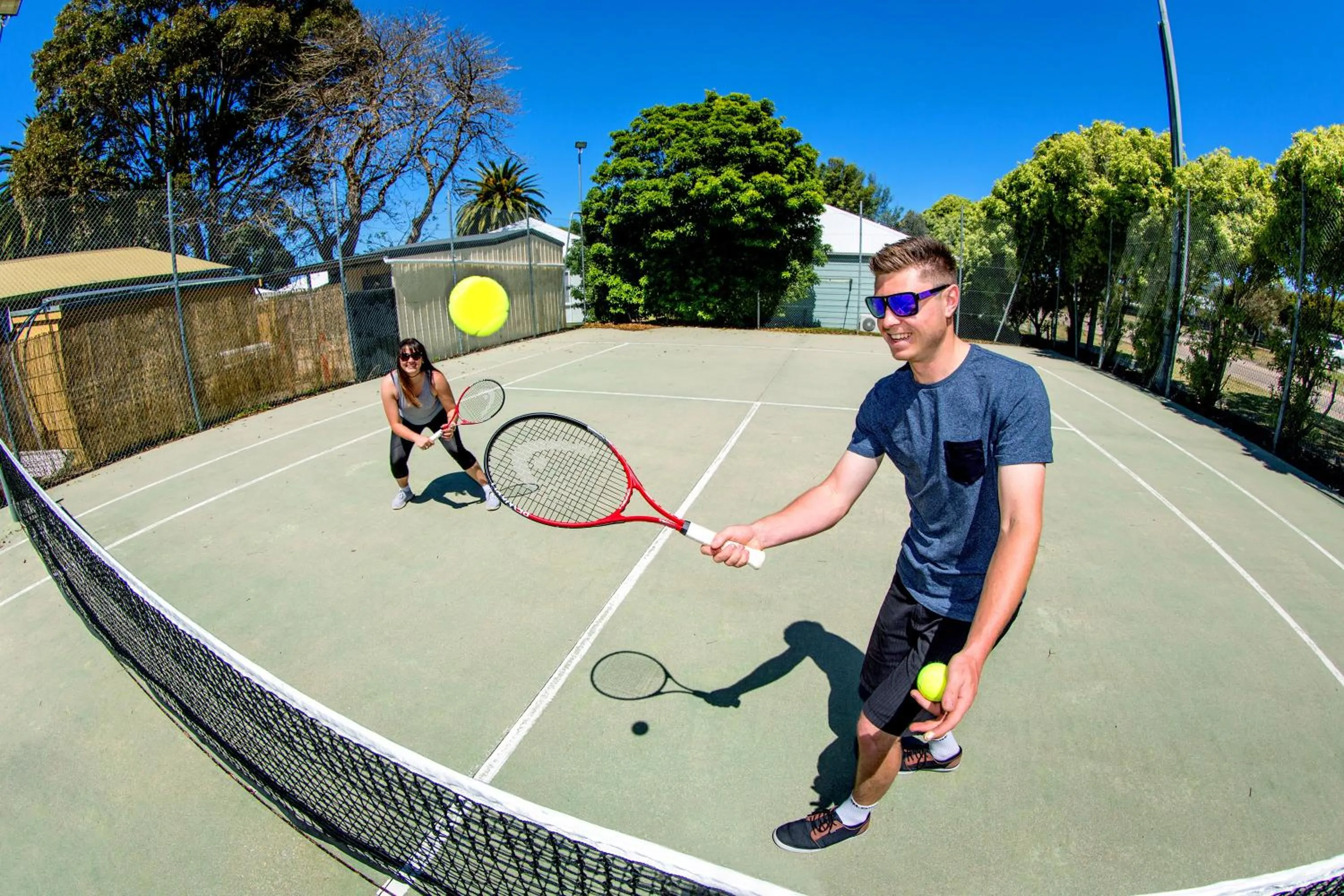 Tennis court in BIG4 Whiters Holiday Village