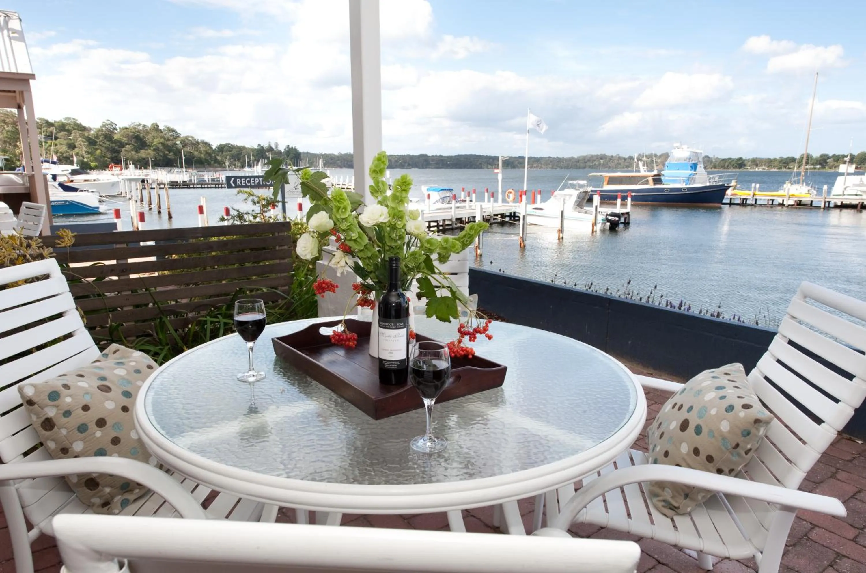 Lake view in The Moorings at Metung